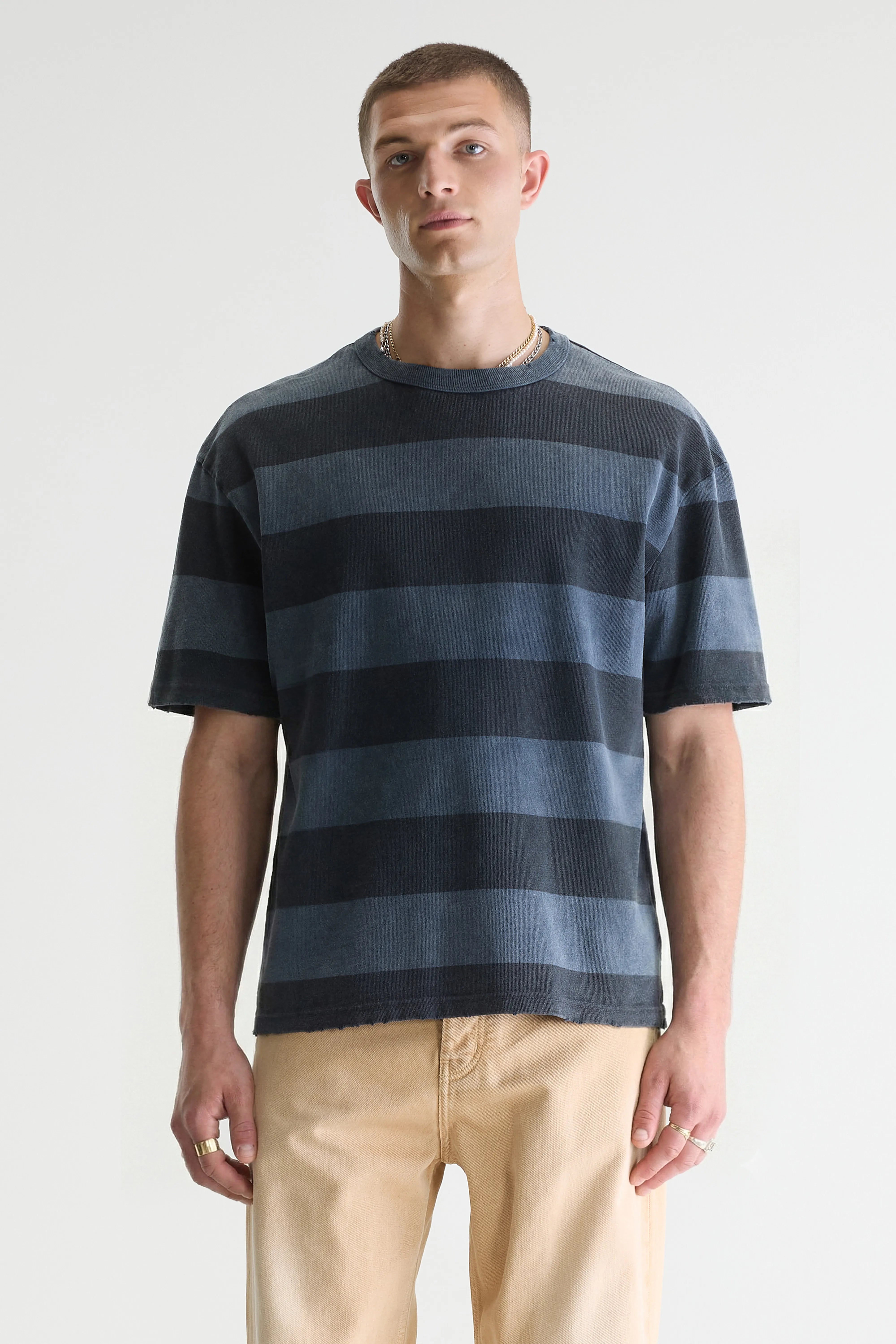 Vouch short-sleeve t-shirt (261 / M / STRIPE E)