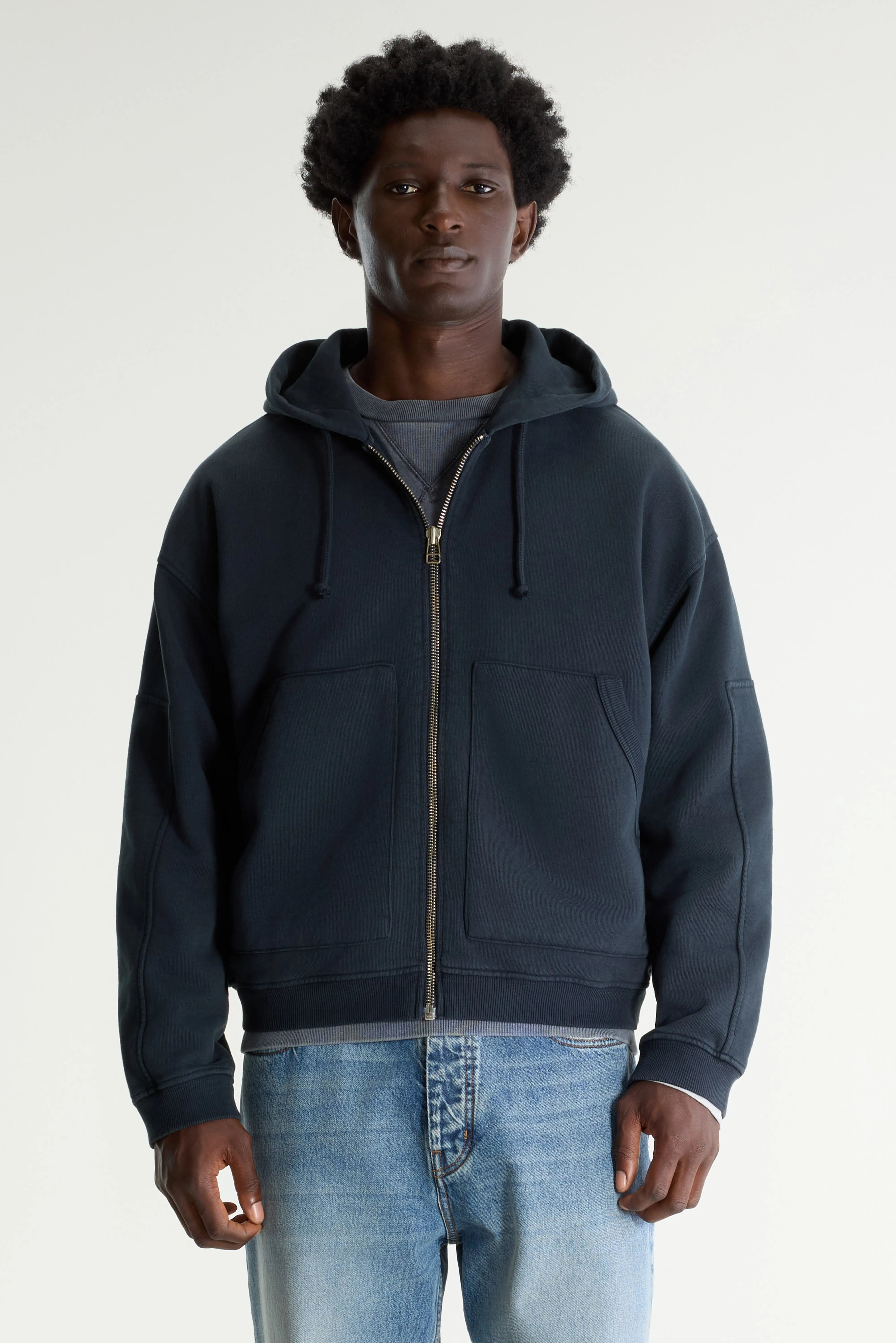 Falkop Hoodie - Dark navy For Men | Bellerose