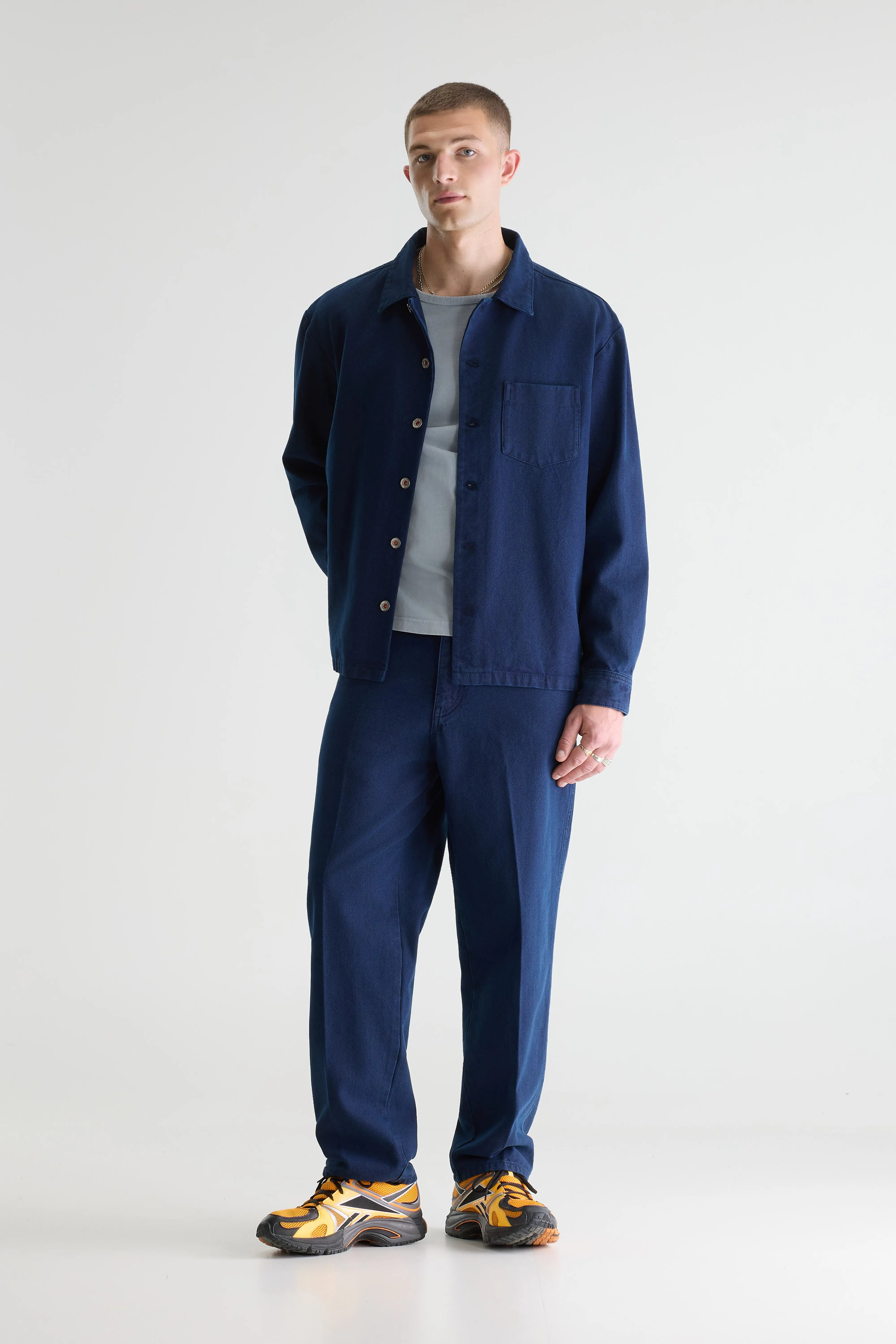 Goney denim overshirt (261 / M / INDIGO)