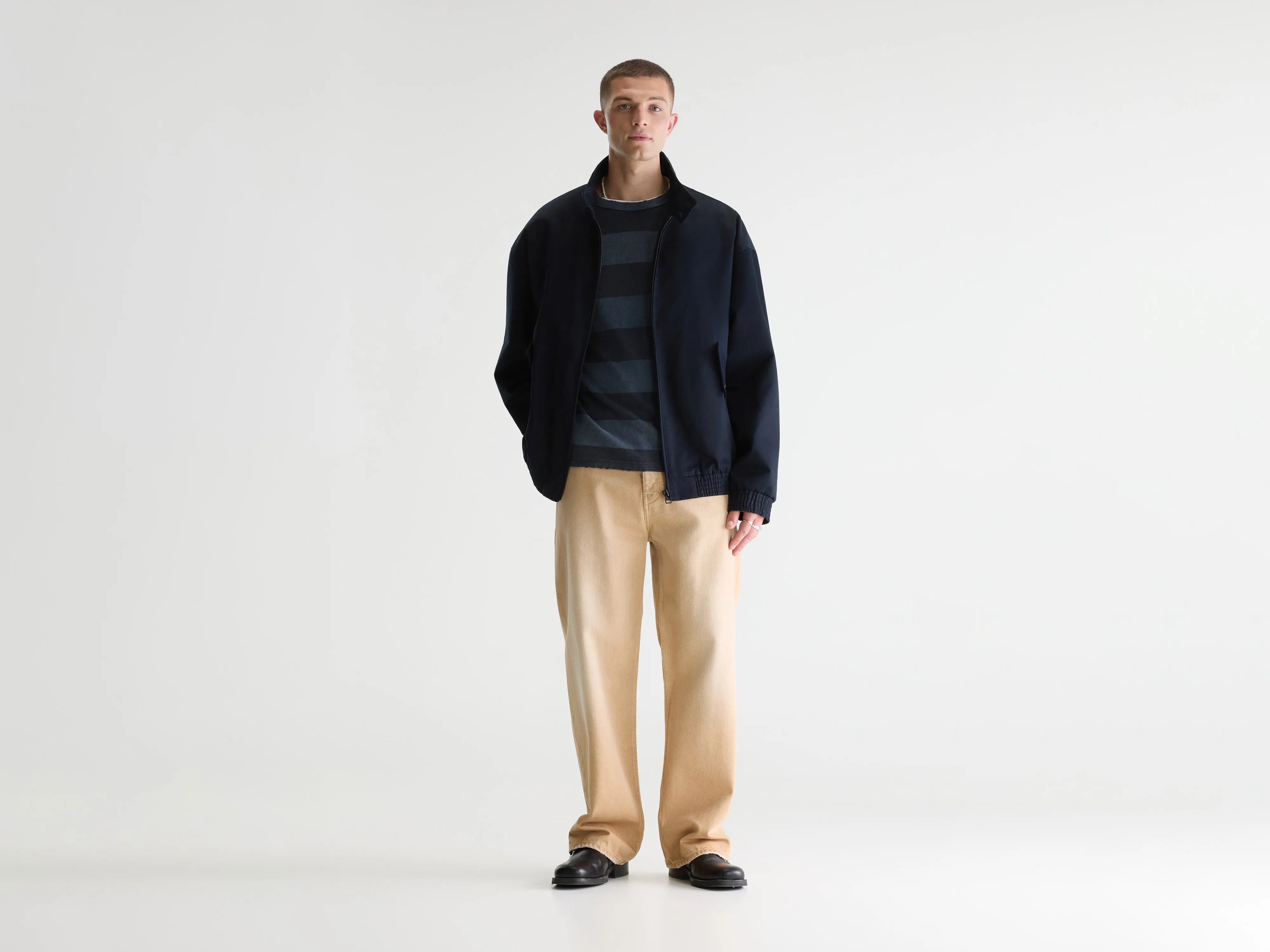 Jonny jas met rits (261 / M / NAVY)