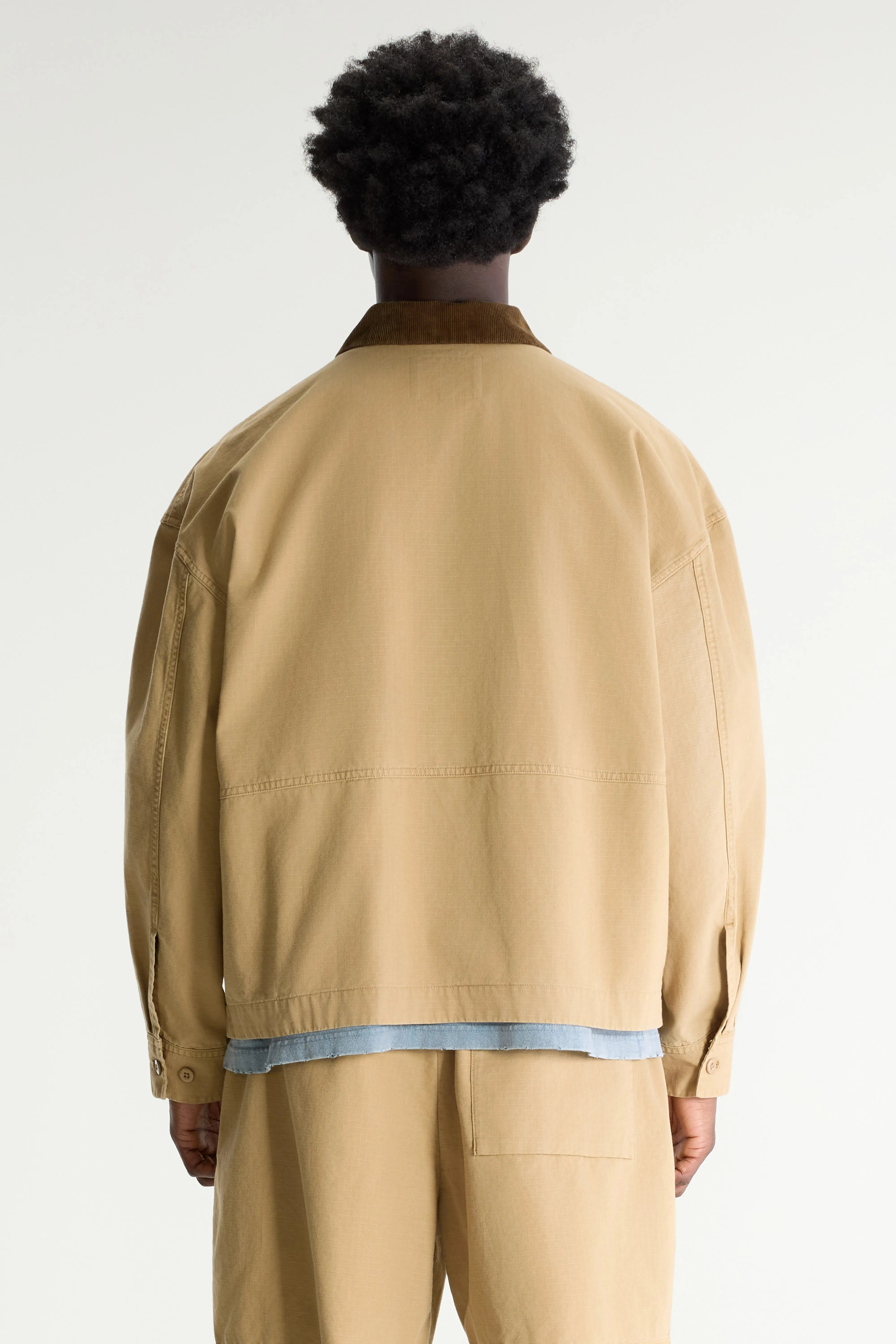 Plover overshirt in worker-stijl (261 / M / CLAY)