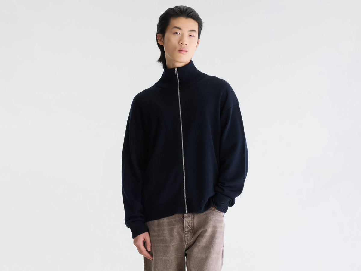 Siap cardigan met rits (262 / M / NAVY)