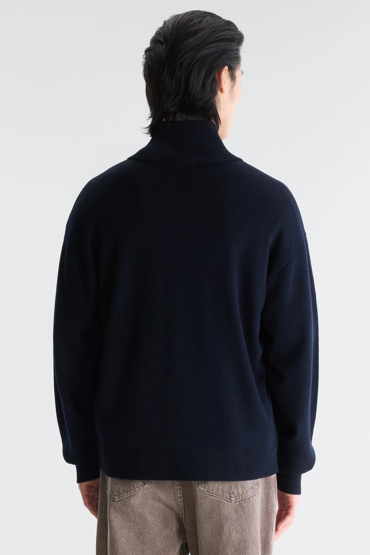 Siap cardigan met rits (262 / M / NAVY)