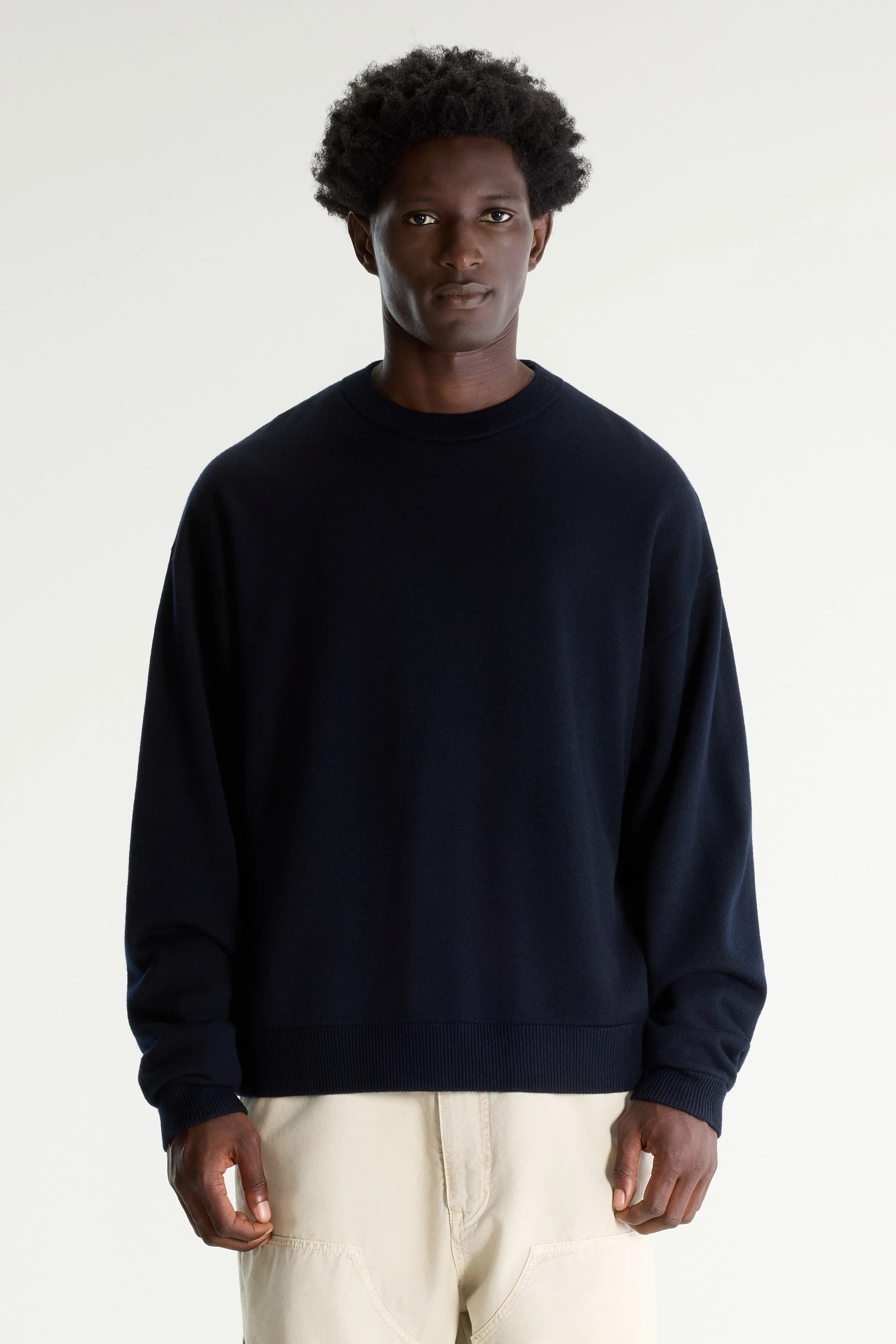 Siamo crewneck sweater (262 / M / NAVY)