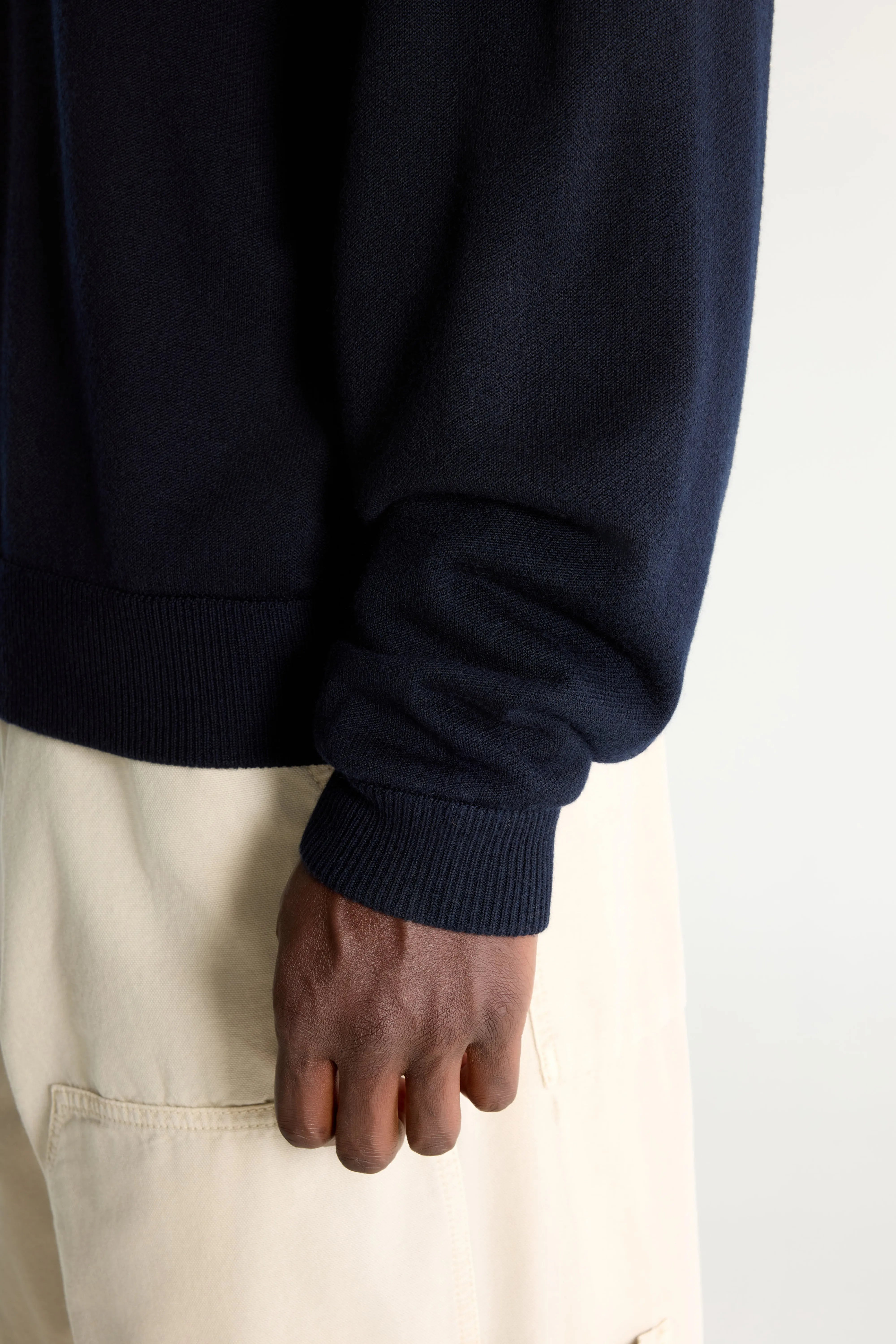 Siamo crewneck sweater (262 / M / NAVY)