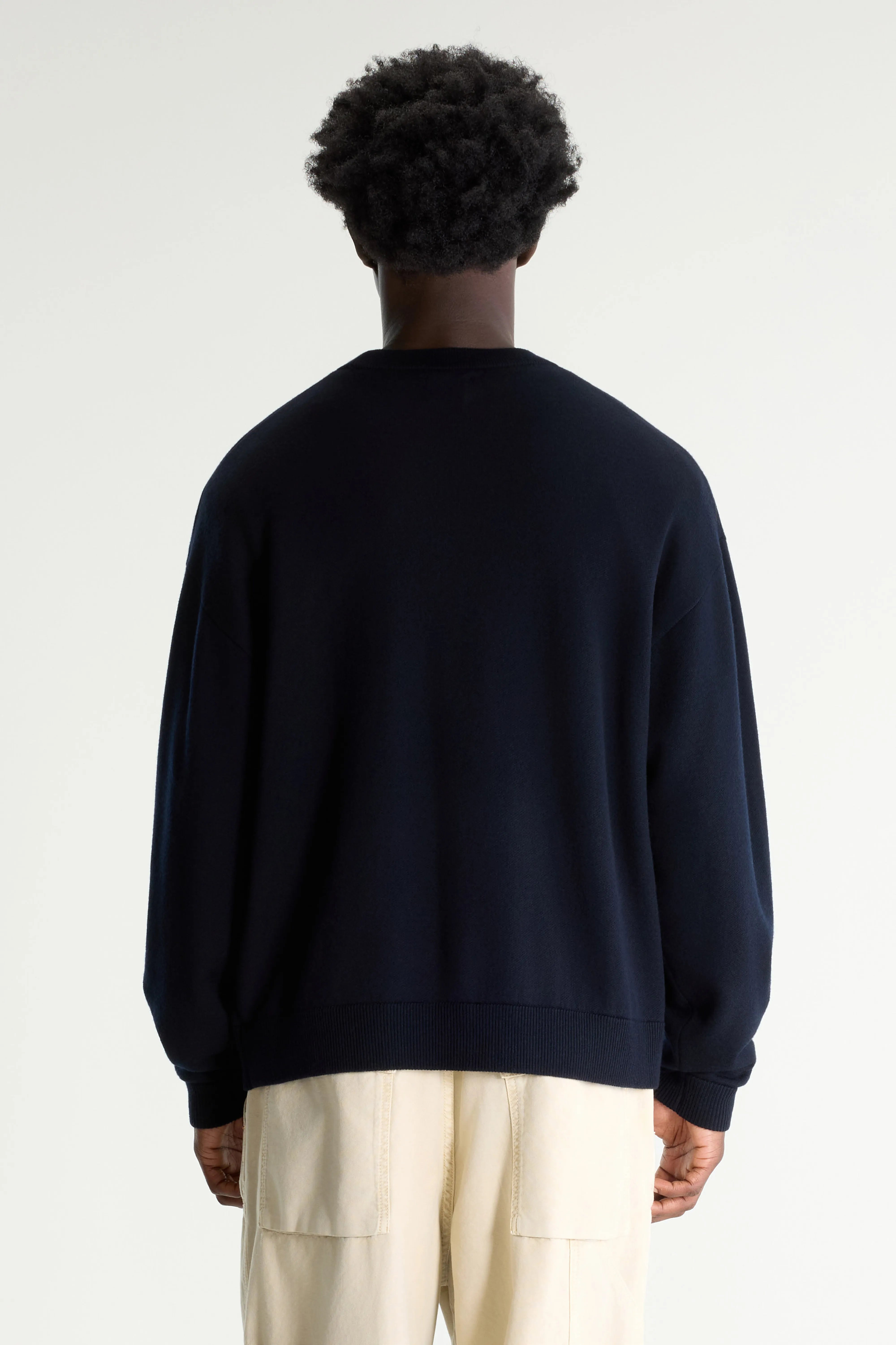 Siamo crewneck sweater (262 / M / NAVY)