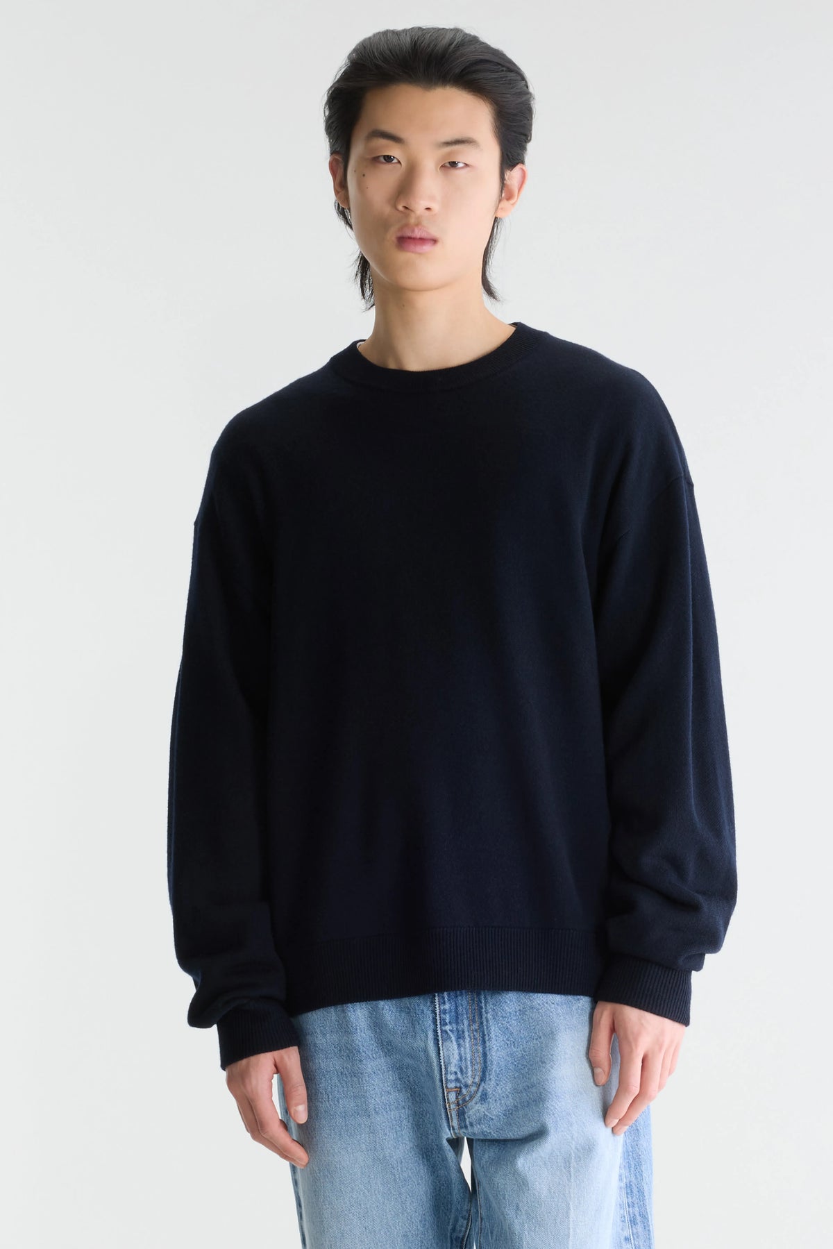 Siamo crewneck sweater (262 / M / NAVY)