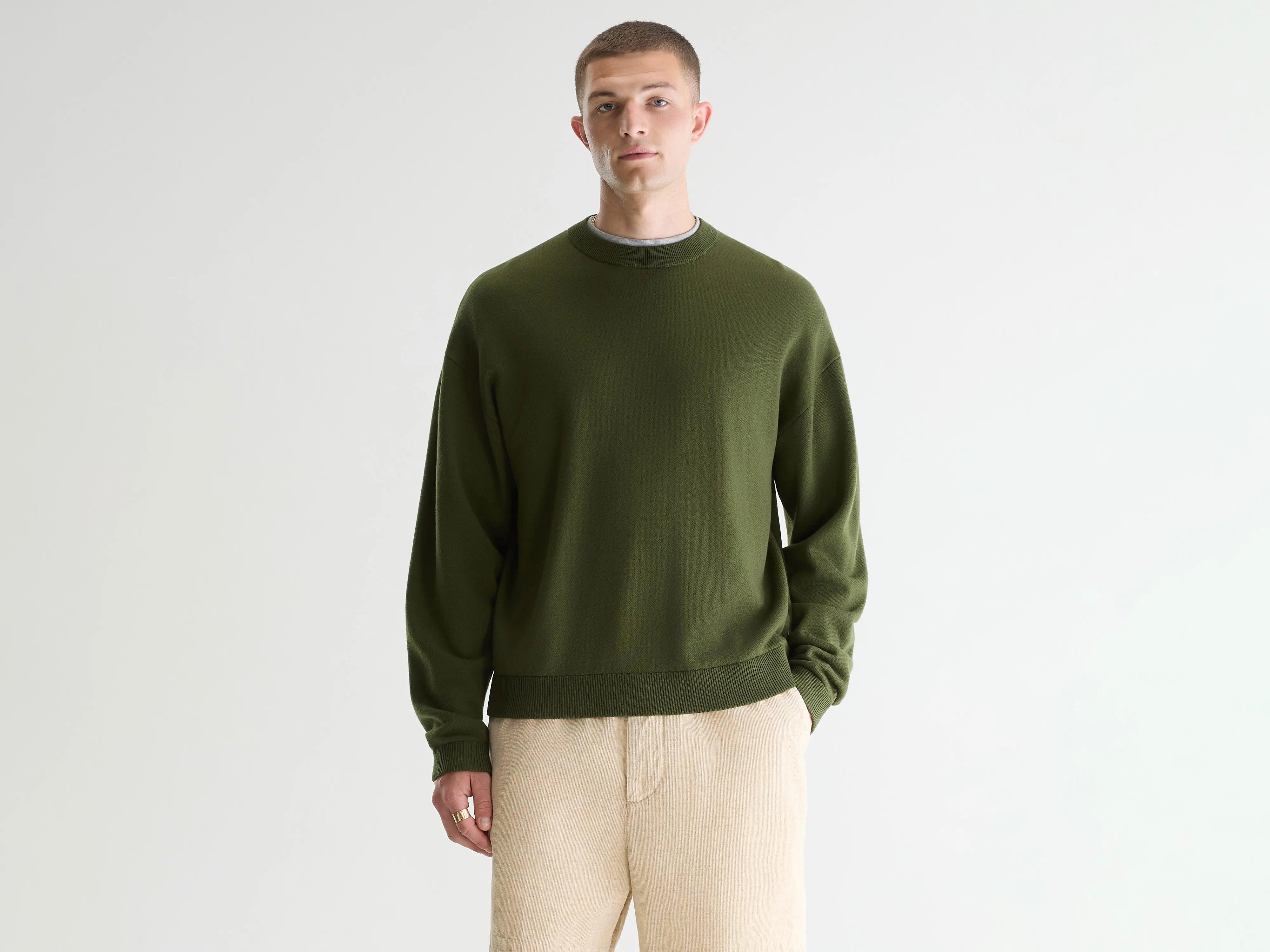 Pull col rond Siamo (261 / M / MILITARY)