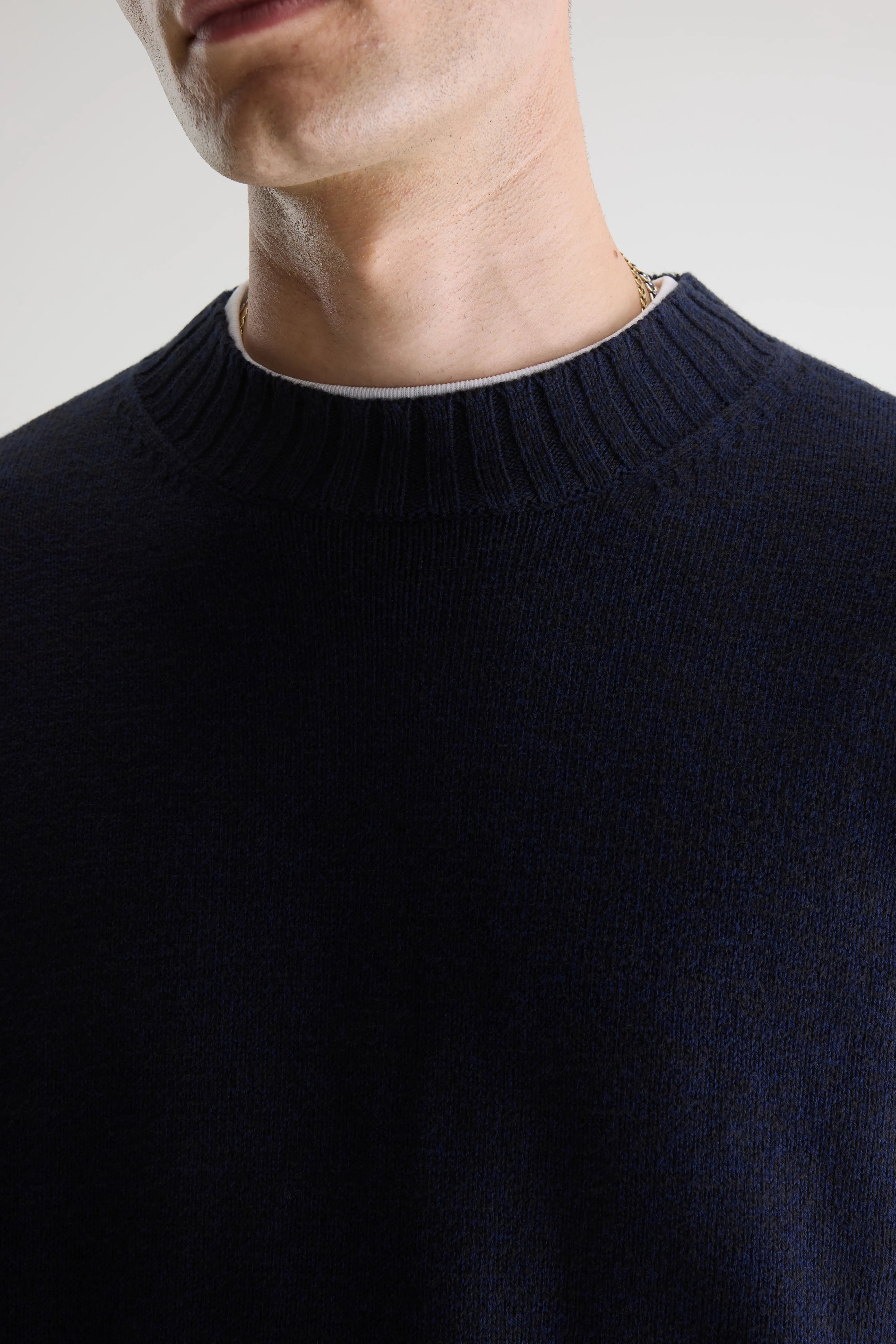 Pull bicolore Grimo (261 / M / BLACK BLUE)
