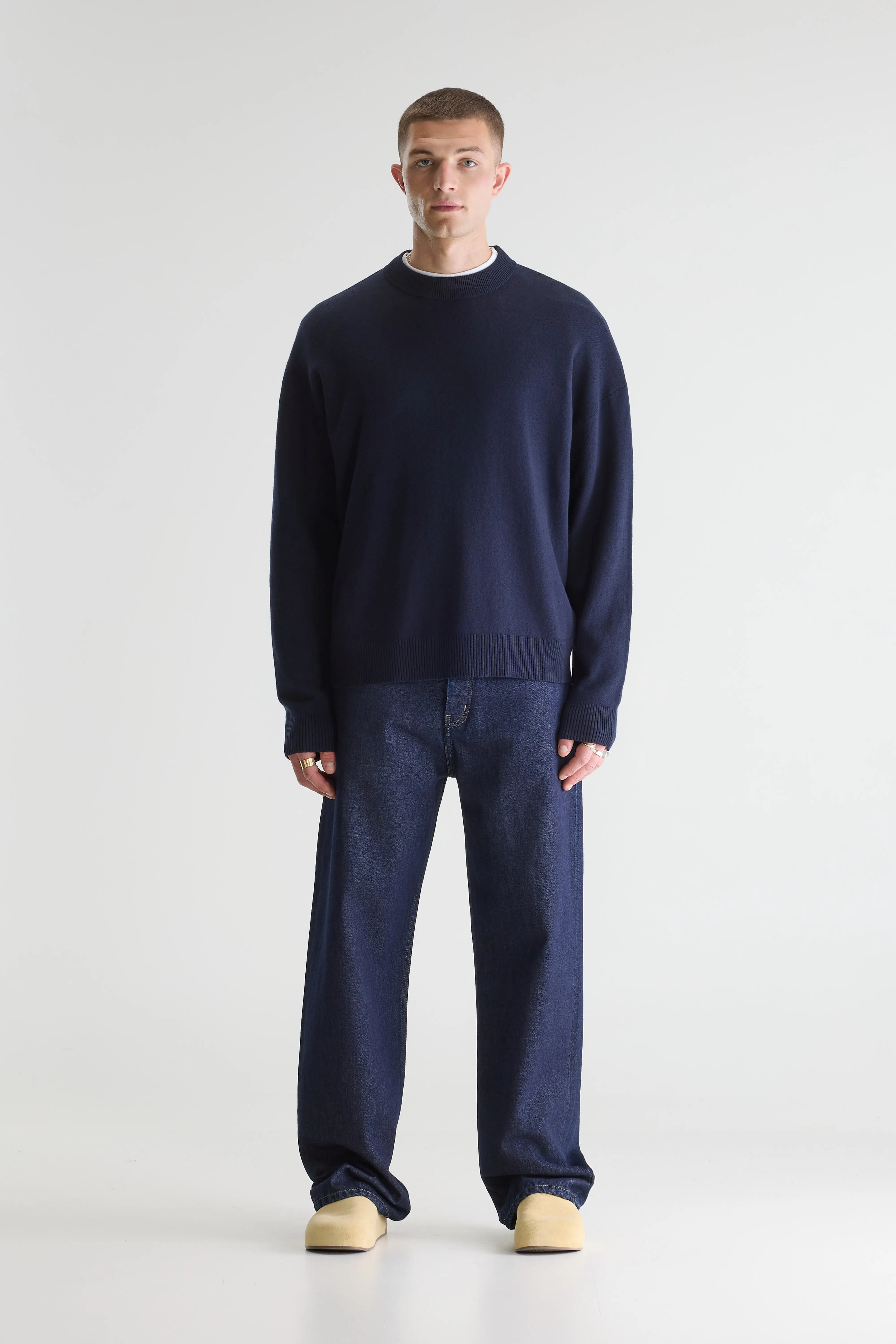 Pull col rond Geolem (261 / M / NAVY)