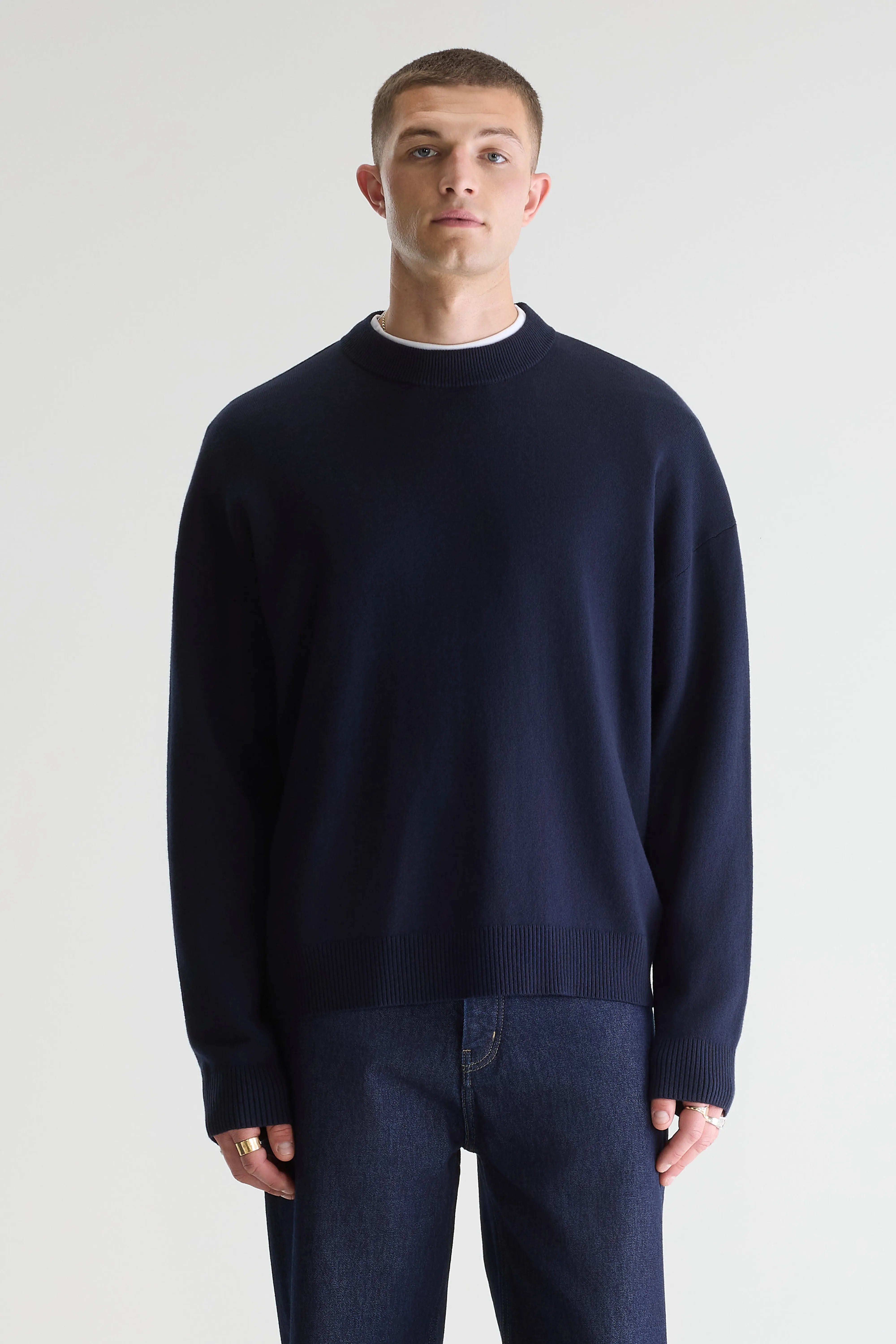 Pull col rond Geolem (261 / M / NAVY)