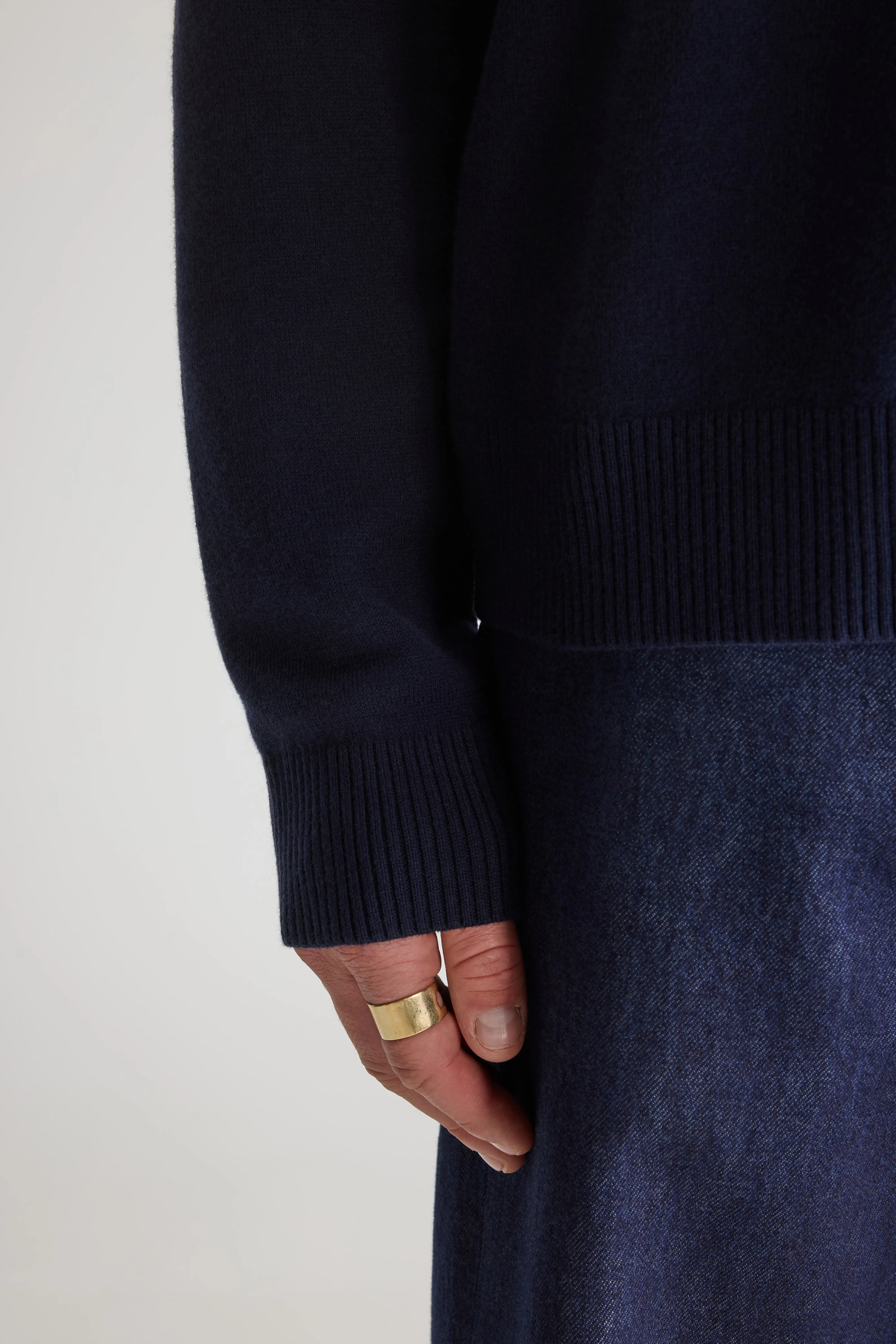 Pull col rond Geolem (261 / M / NAVY)