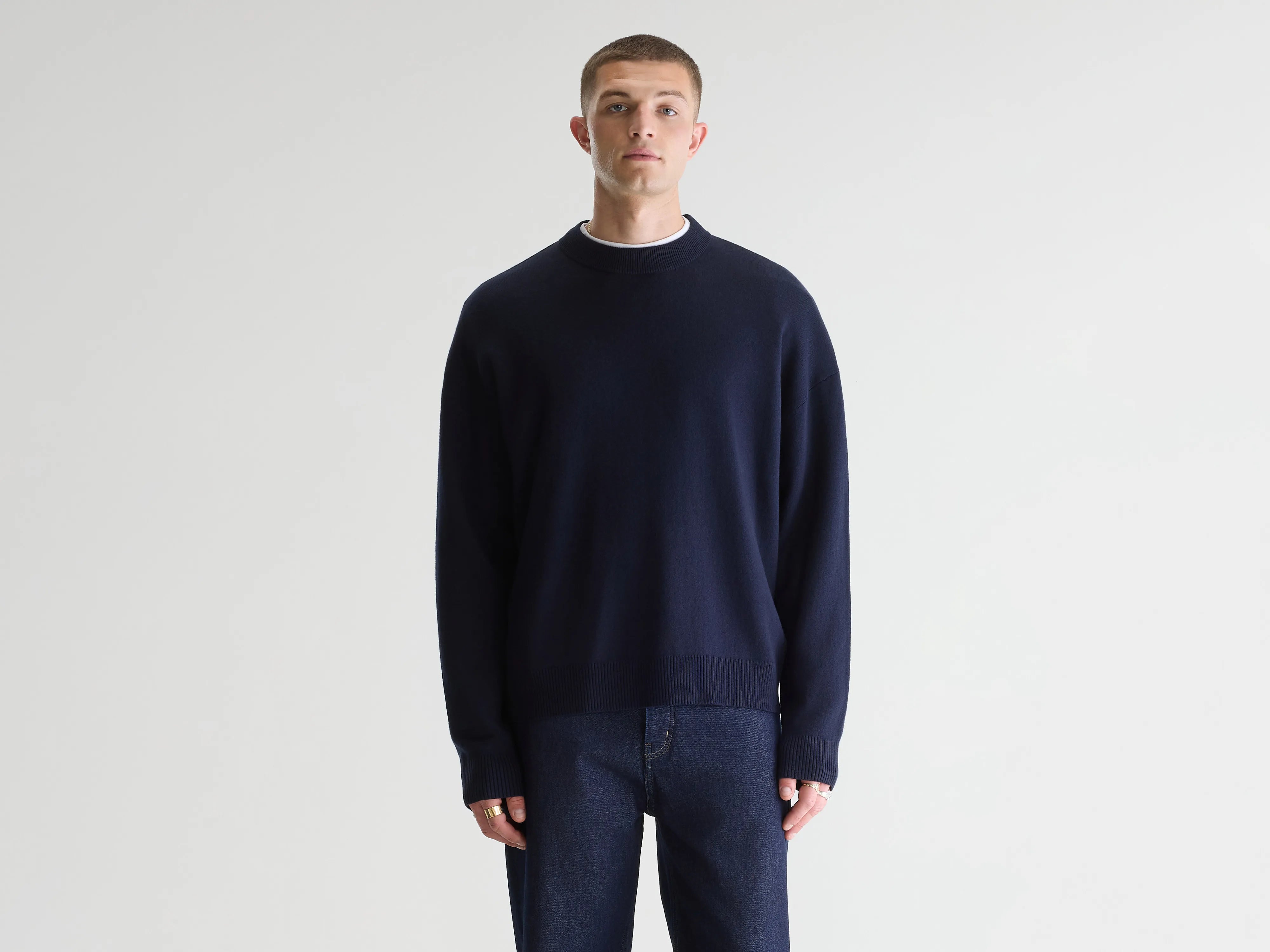 Pull col rond Geolem (261 / M / NAVY)