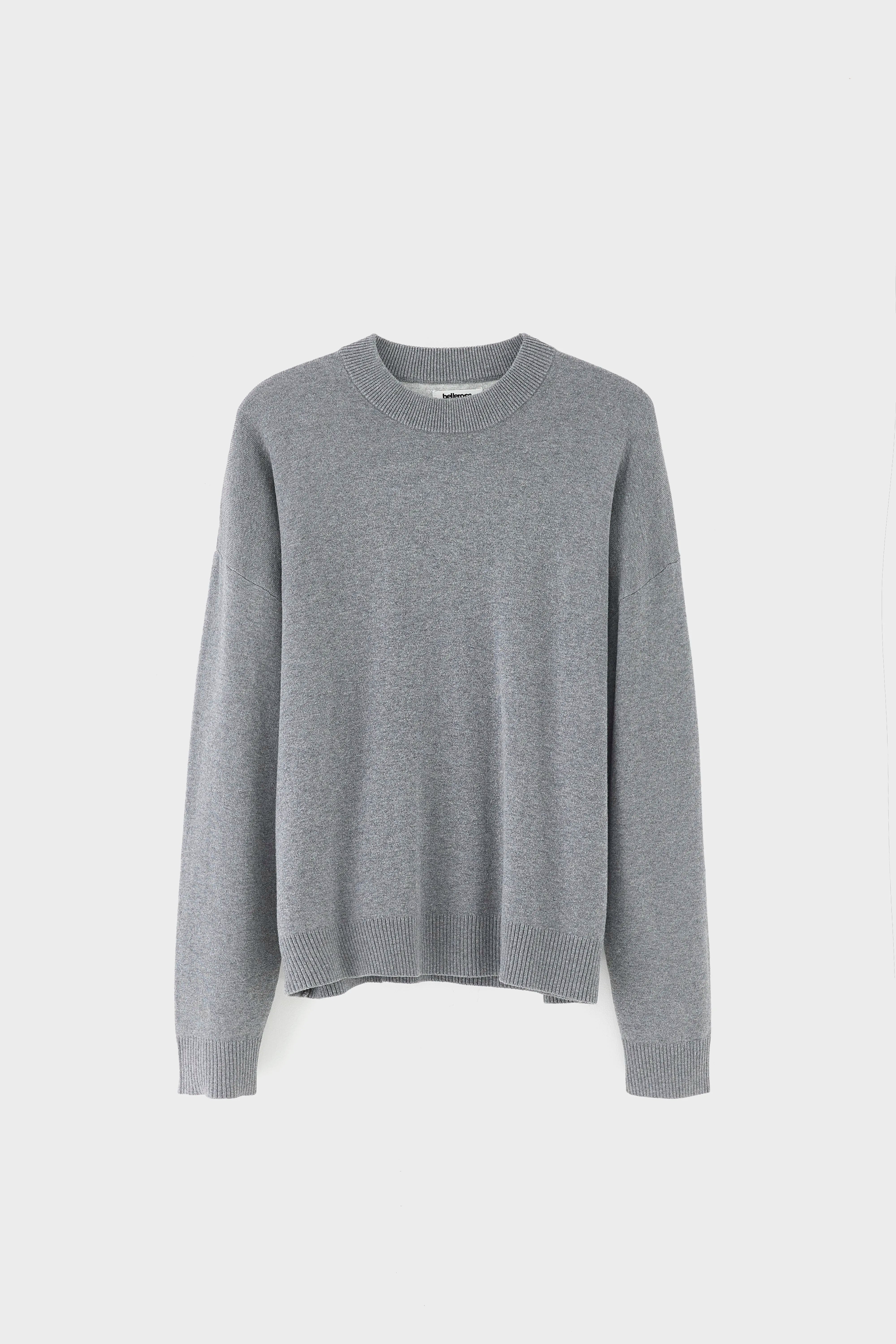 Geolem trui met ronde hals (261 / M / MID GREY)