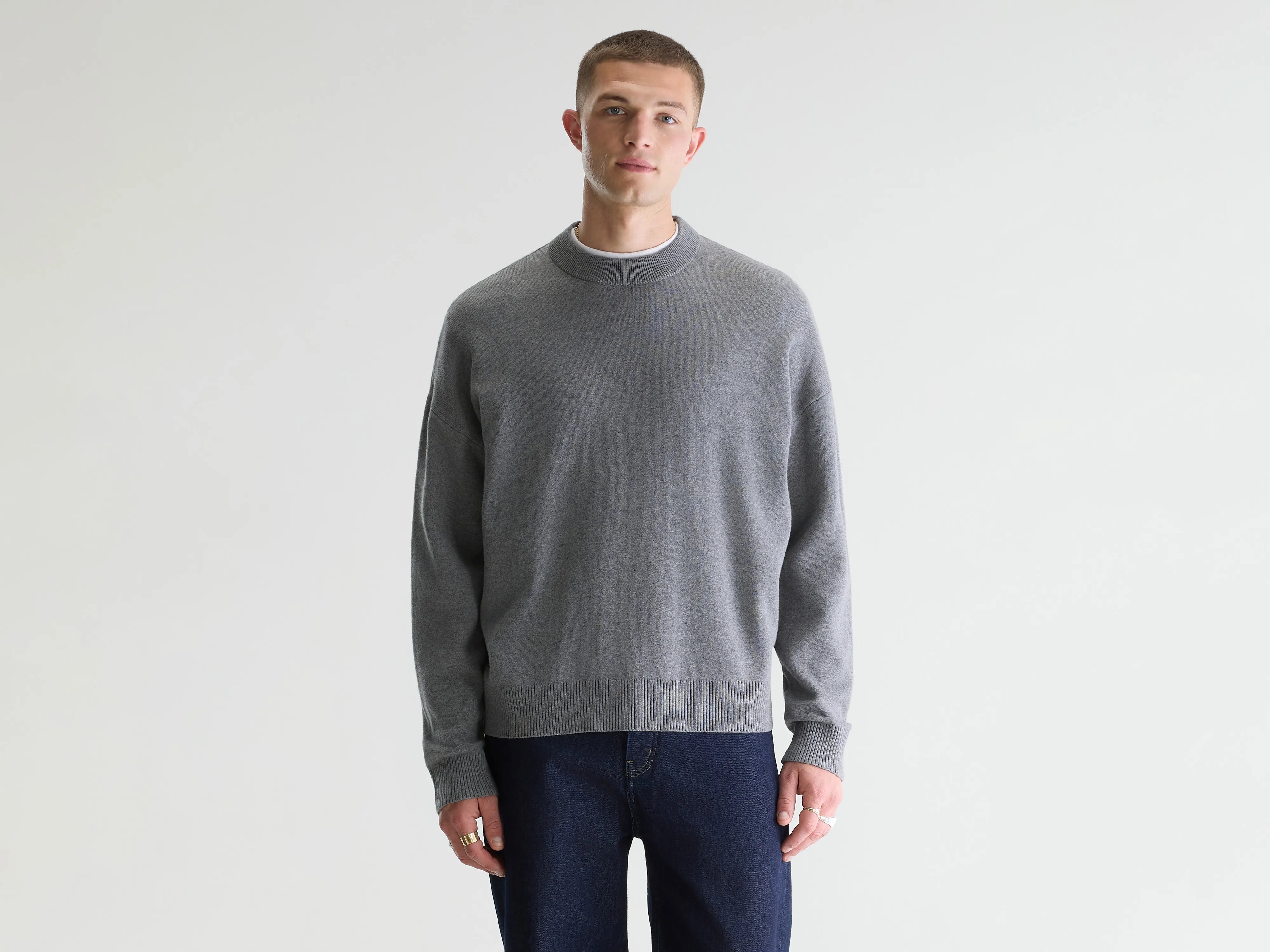 Geolem crewneck sweater (261 / M / MID GREY)