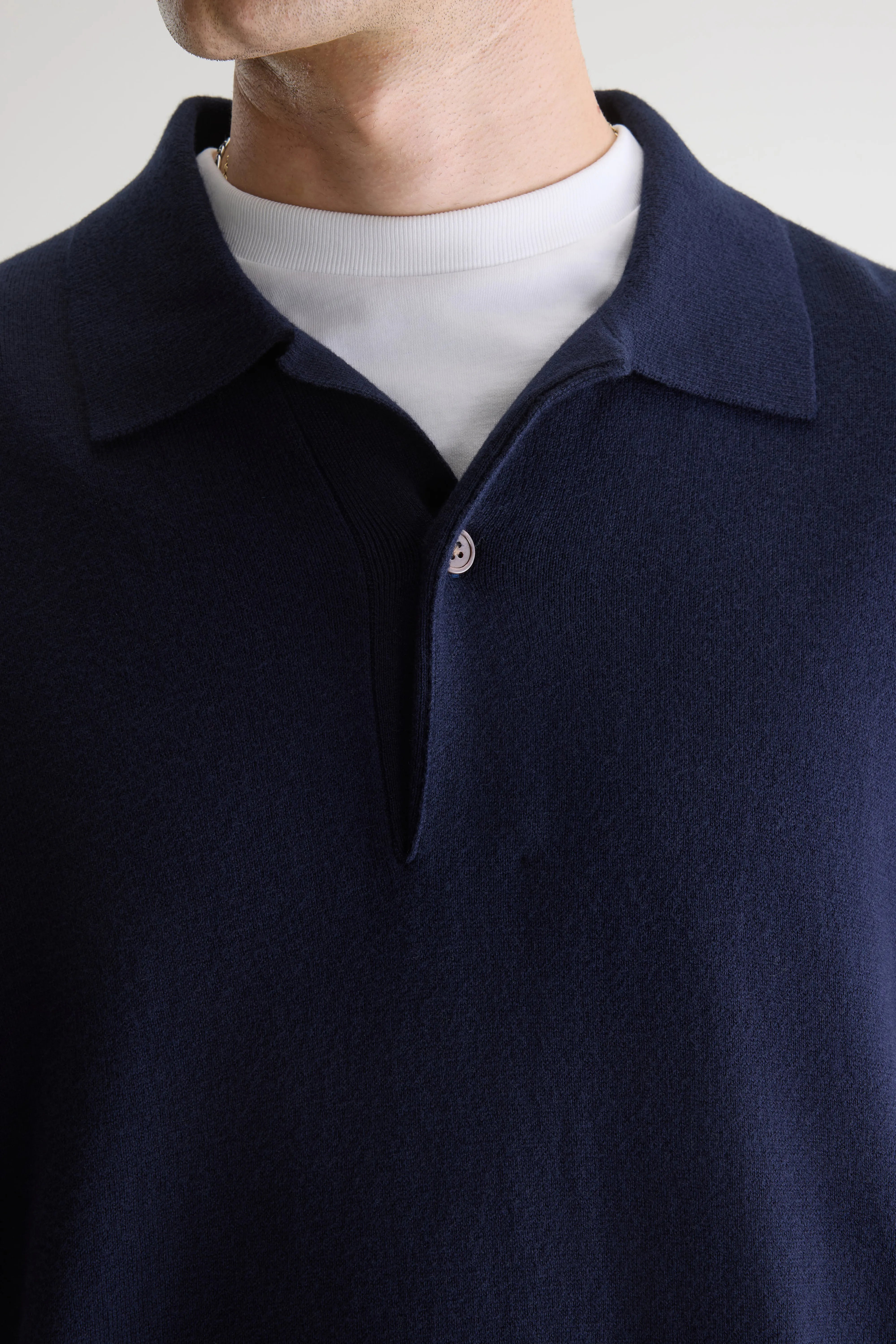 Geobo polo met hoge kraag (261 / M / NAVY)