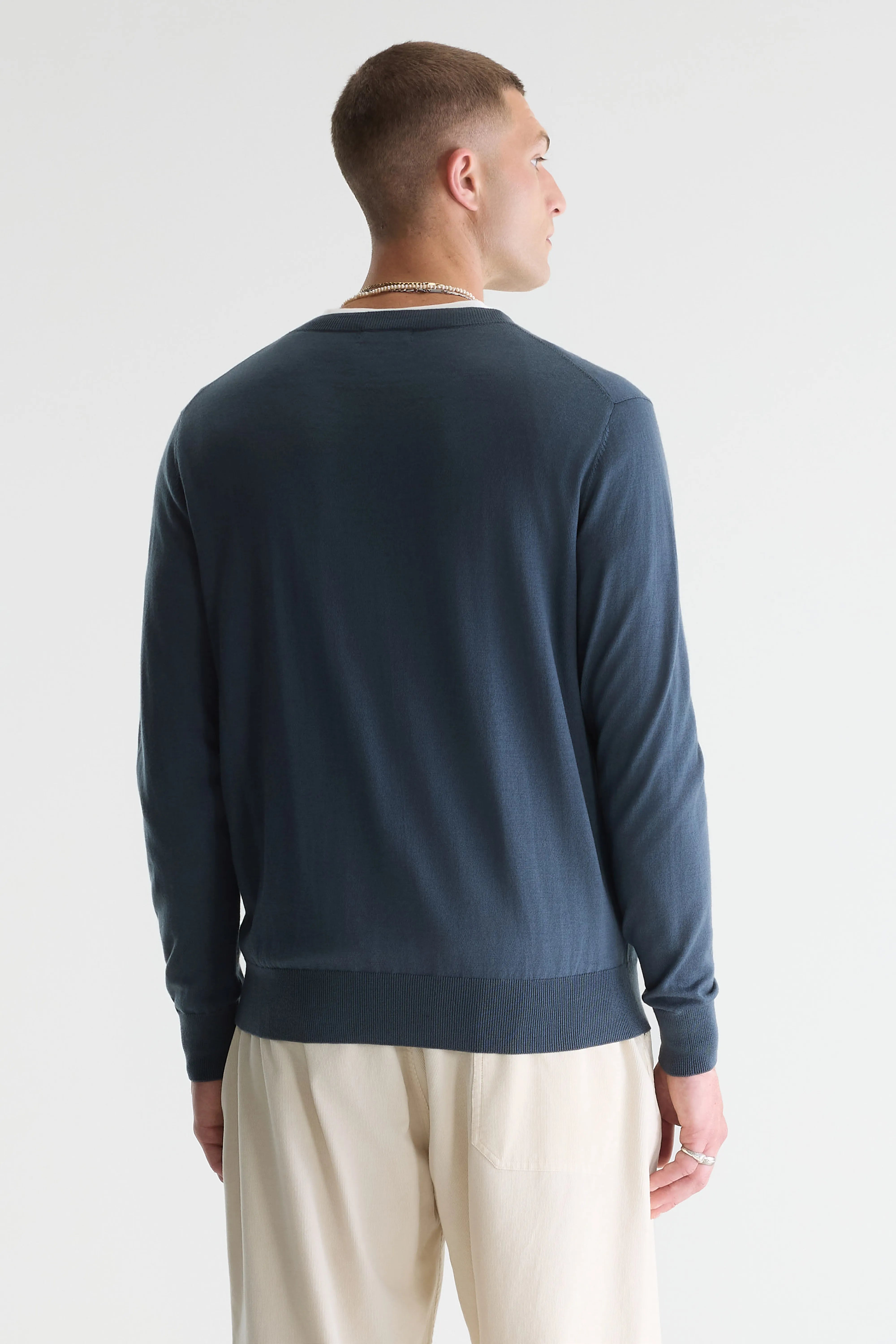 Dilliv trui met ronde hals (261 / M / DOVE)