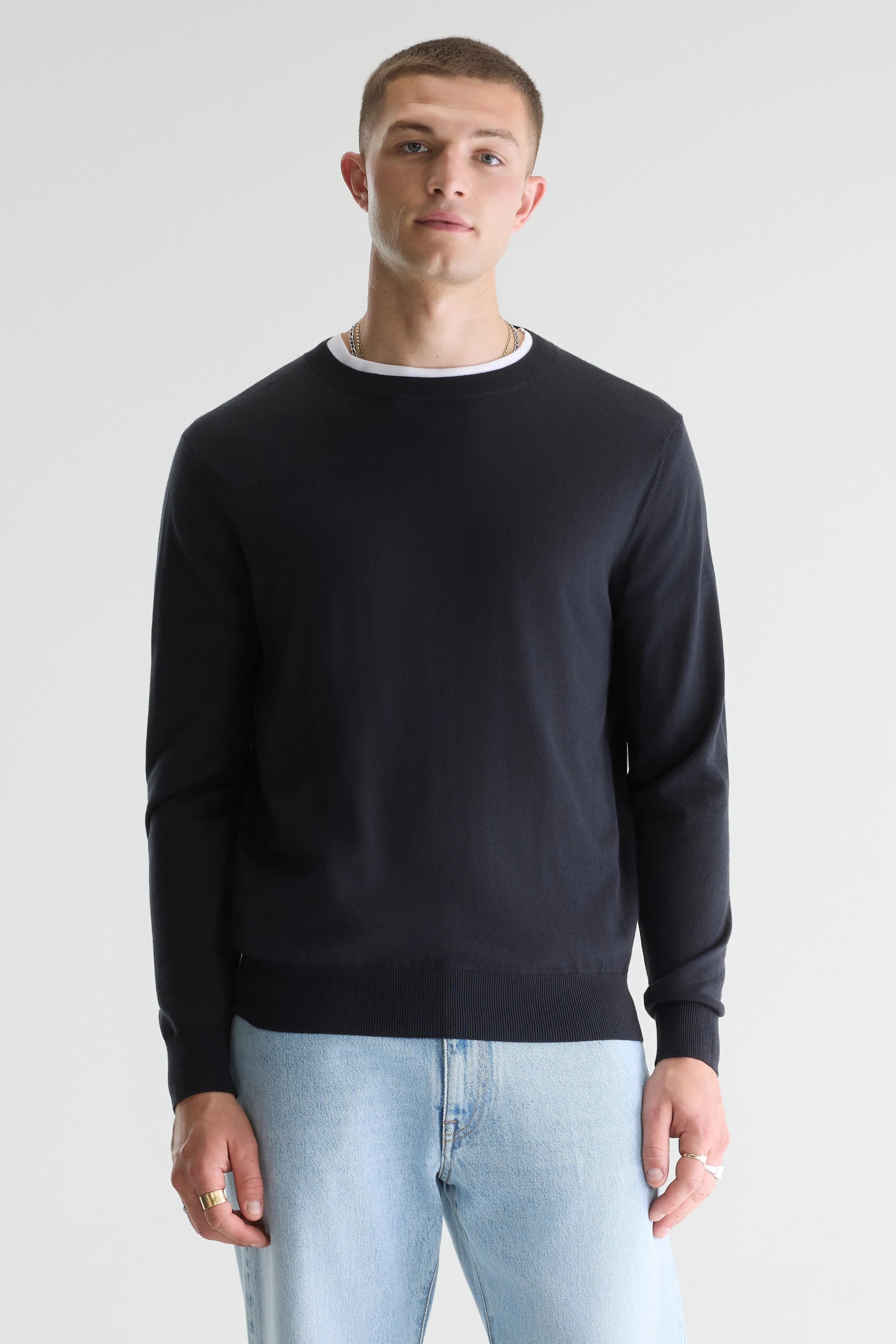 Dilliv trui met ronde hals (261 / M / LICORICE)
