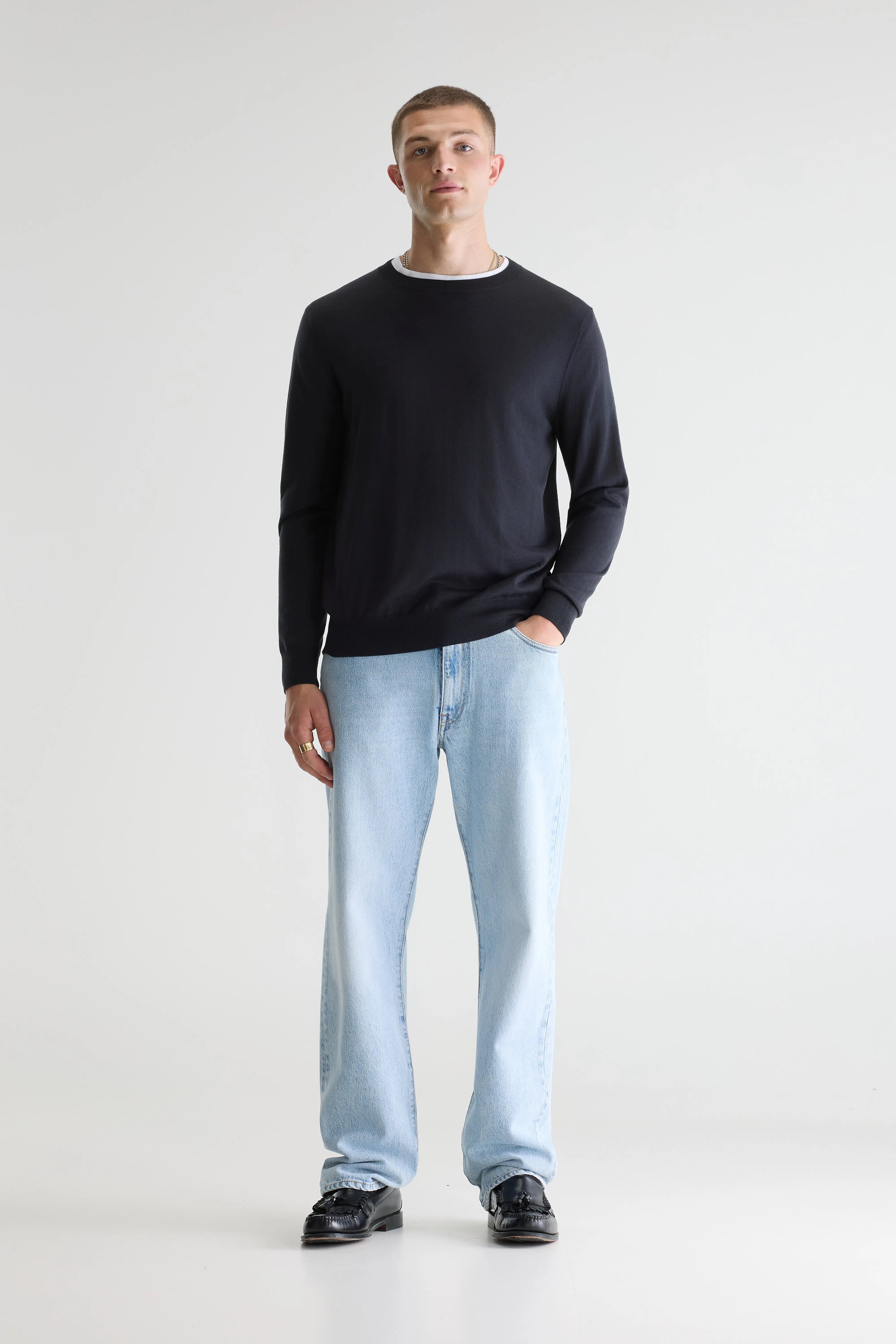 Dilliv trui met ronde hals (261 / M / LICORICE)