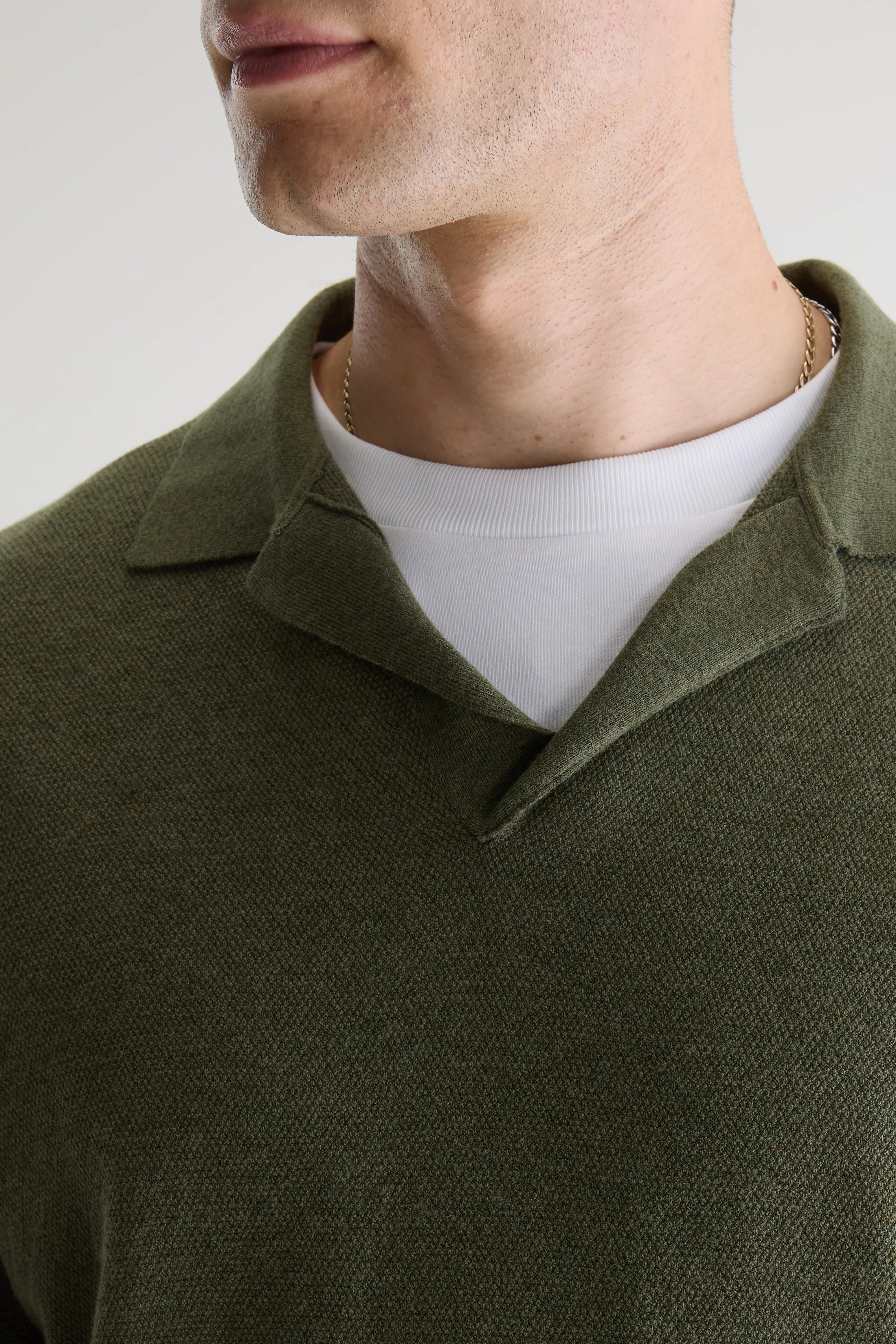 Alosh relaxed polo sweater (261 / M / JEEP)