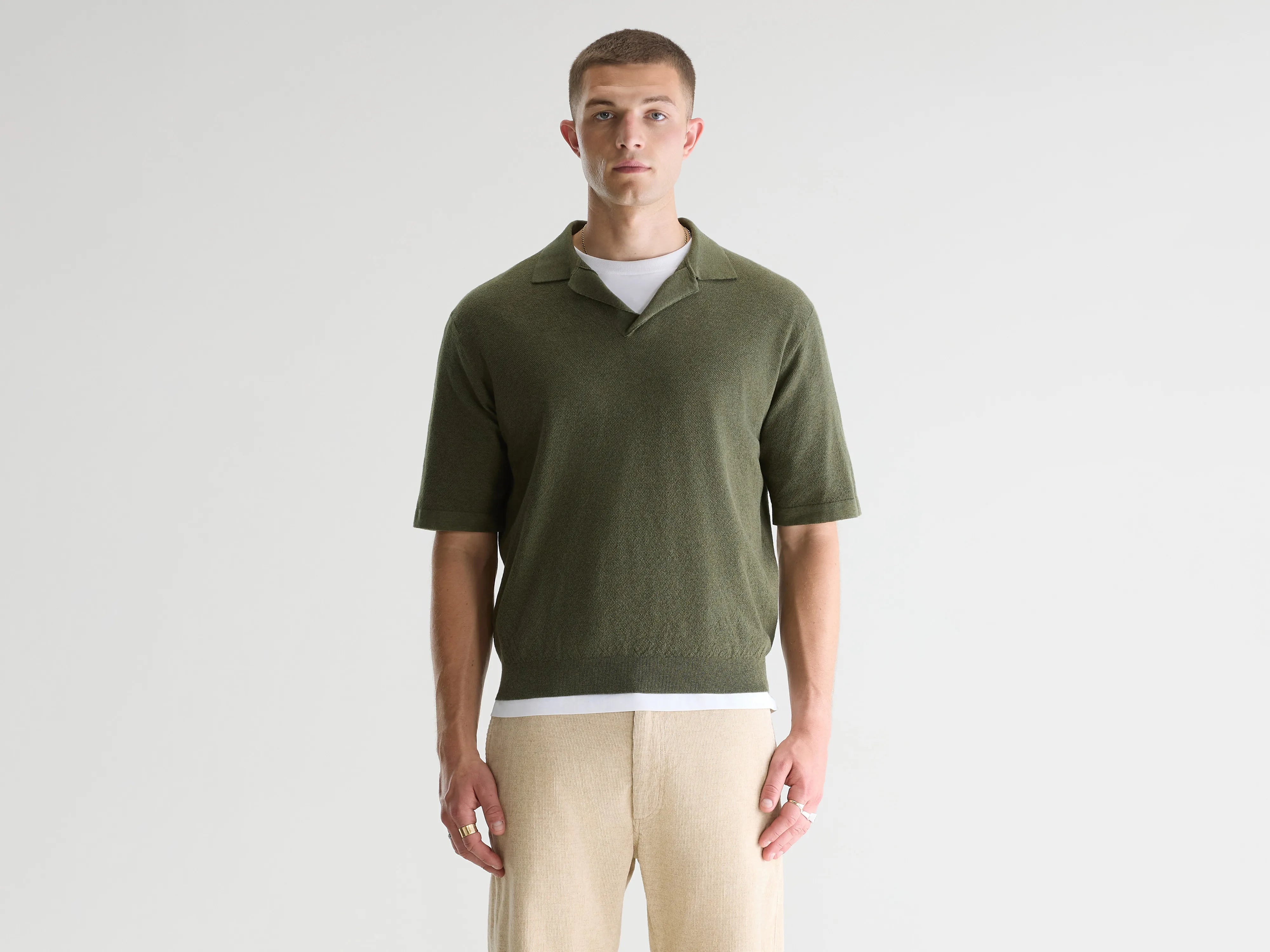Alosh relaxed polo sweater (261 / M / JEEP)