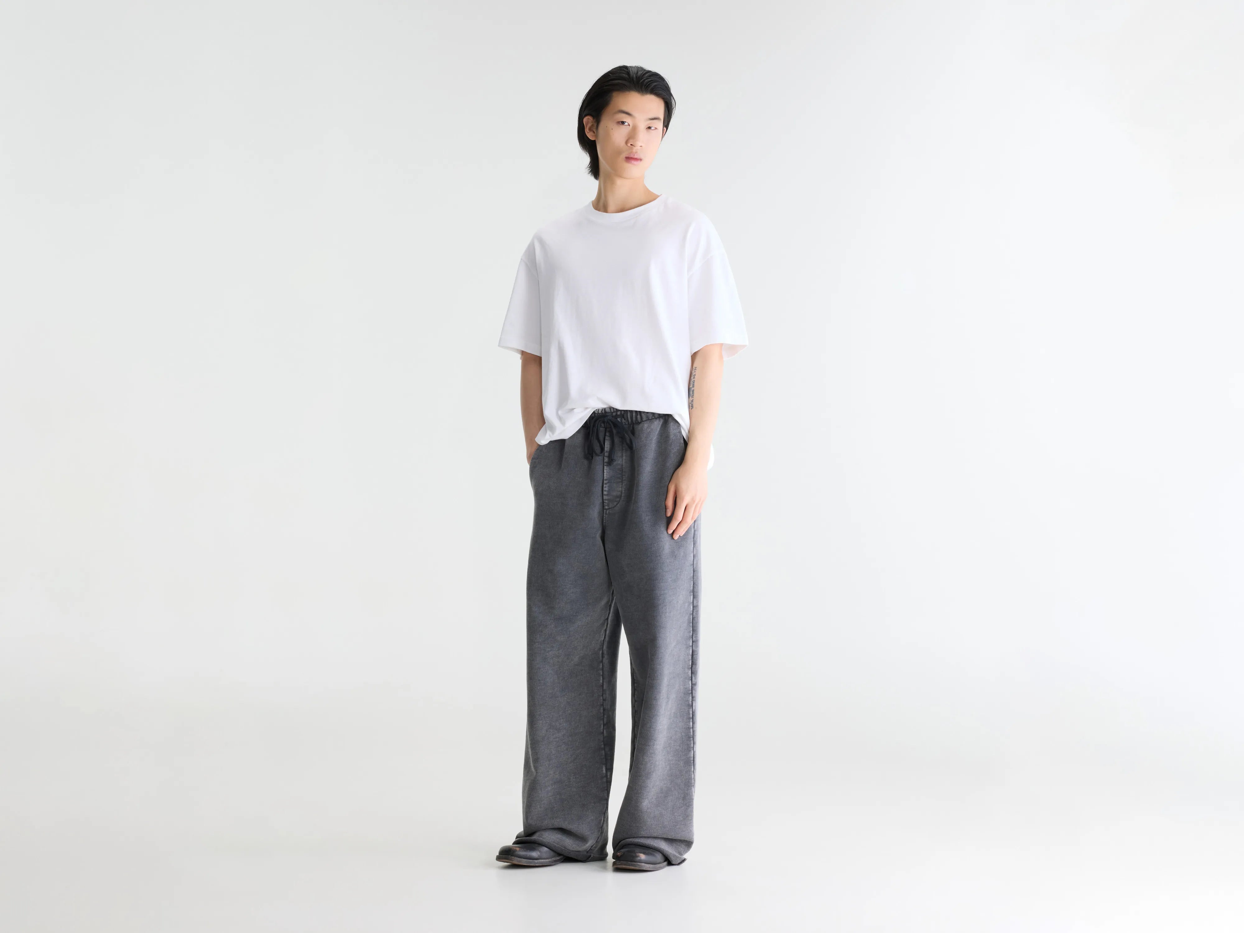 Forte relaxed jogging pants (262 / M / BLACK BLUE)