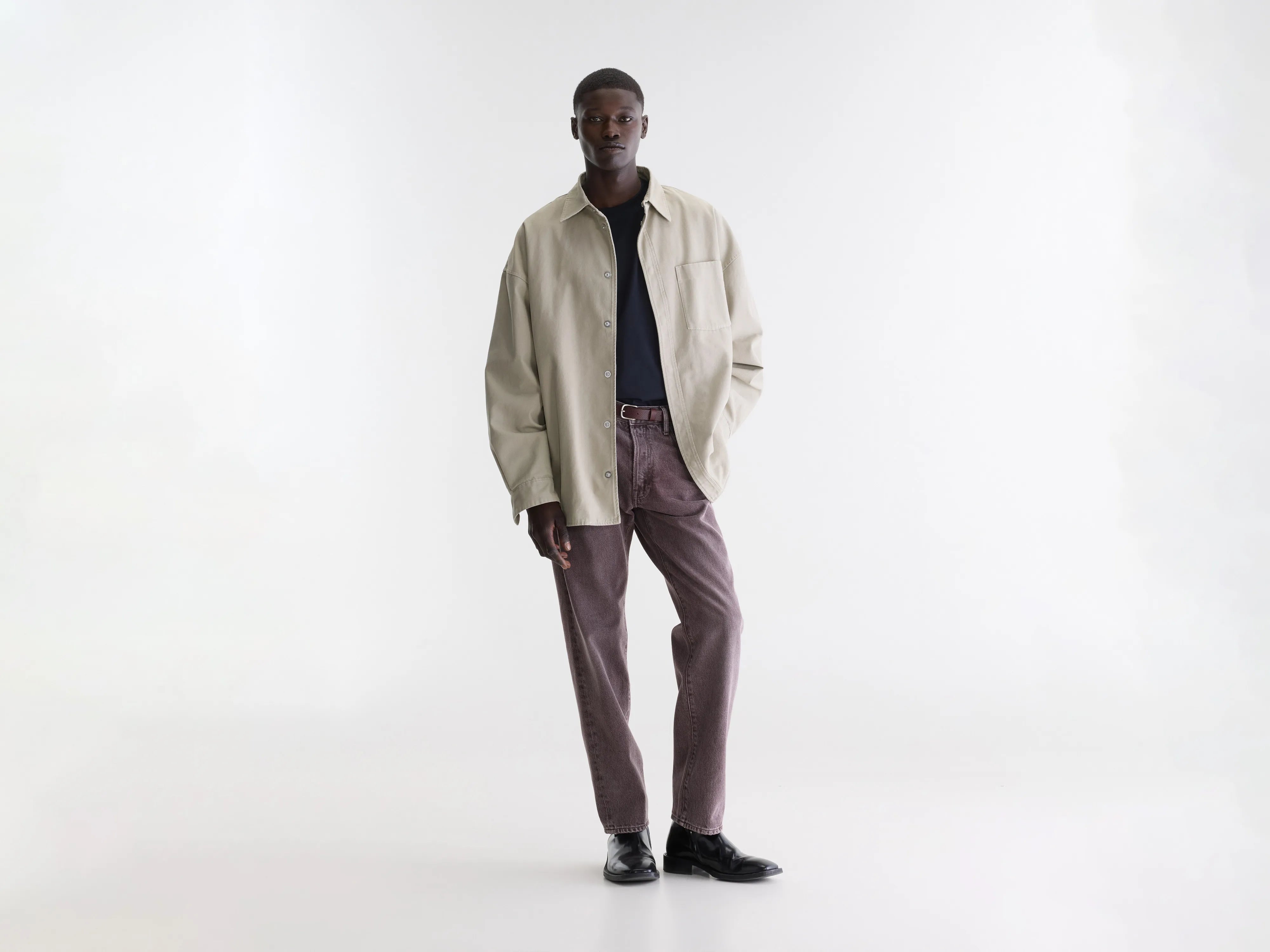 Denim N. 01 loose jeans (262 / M / BURGUNDY STONE)