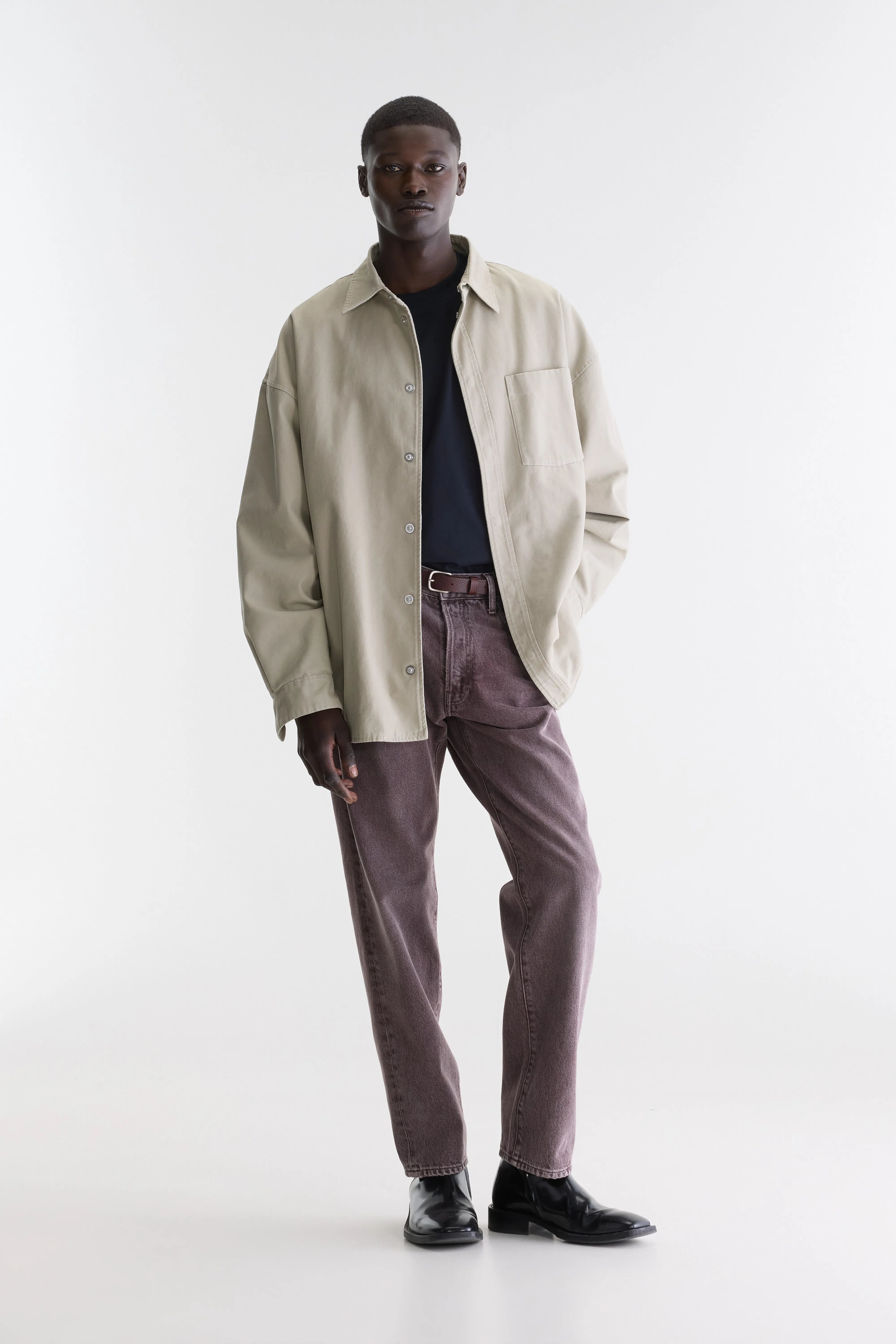 Denim N. 01 loose jeans (262 / M / BURGUNDY STONE)