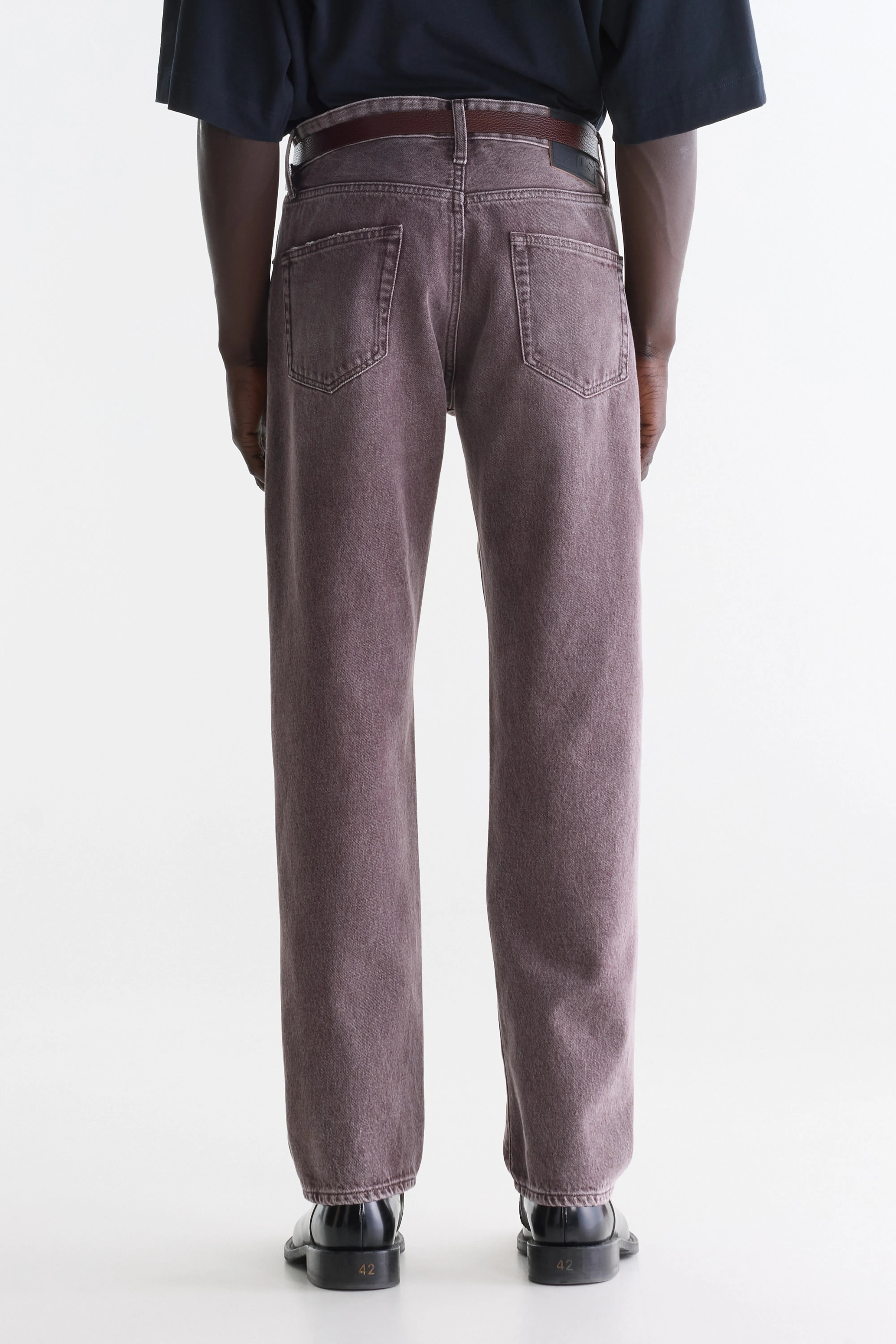 Denim N. 01 loose jeans (262 / M / BURGUNDY STONE)