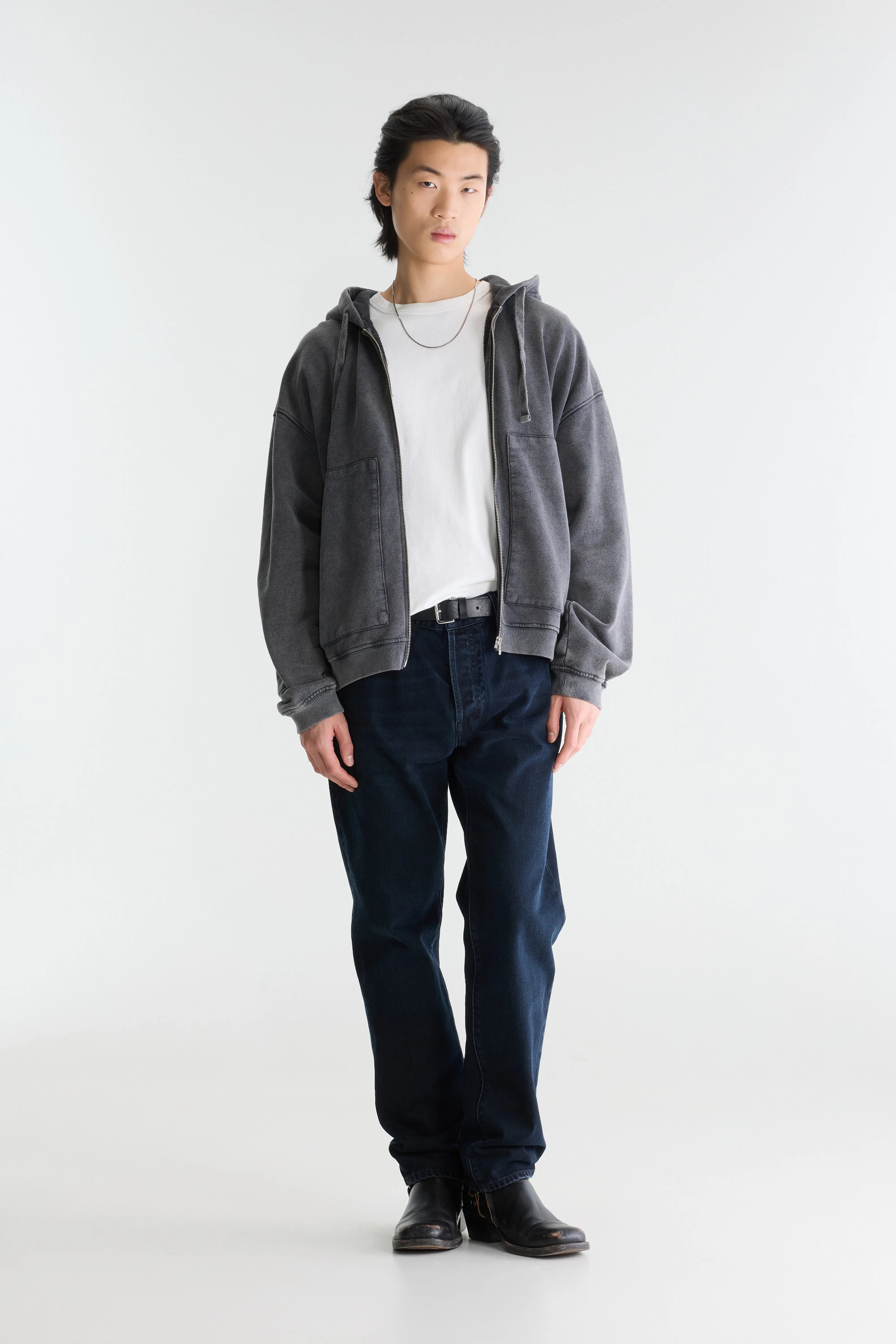 Denim N. 01 loose jeans (262 / M / BK BLUE RINSE)