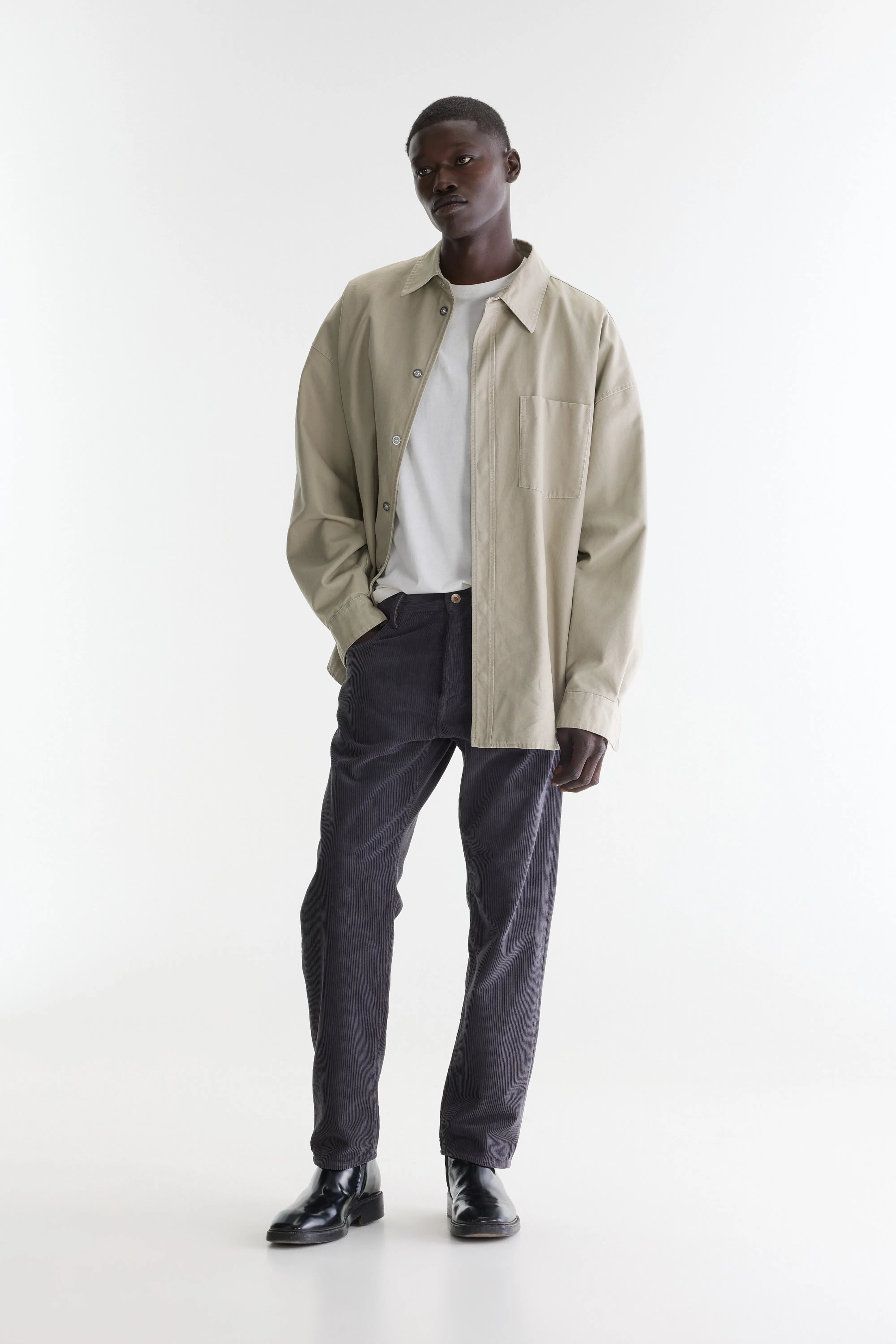 Percy loose trousers (262 / M / LICORICE)