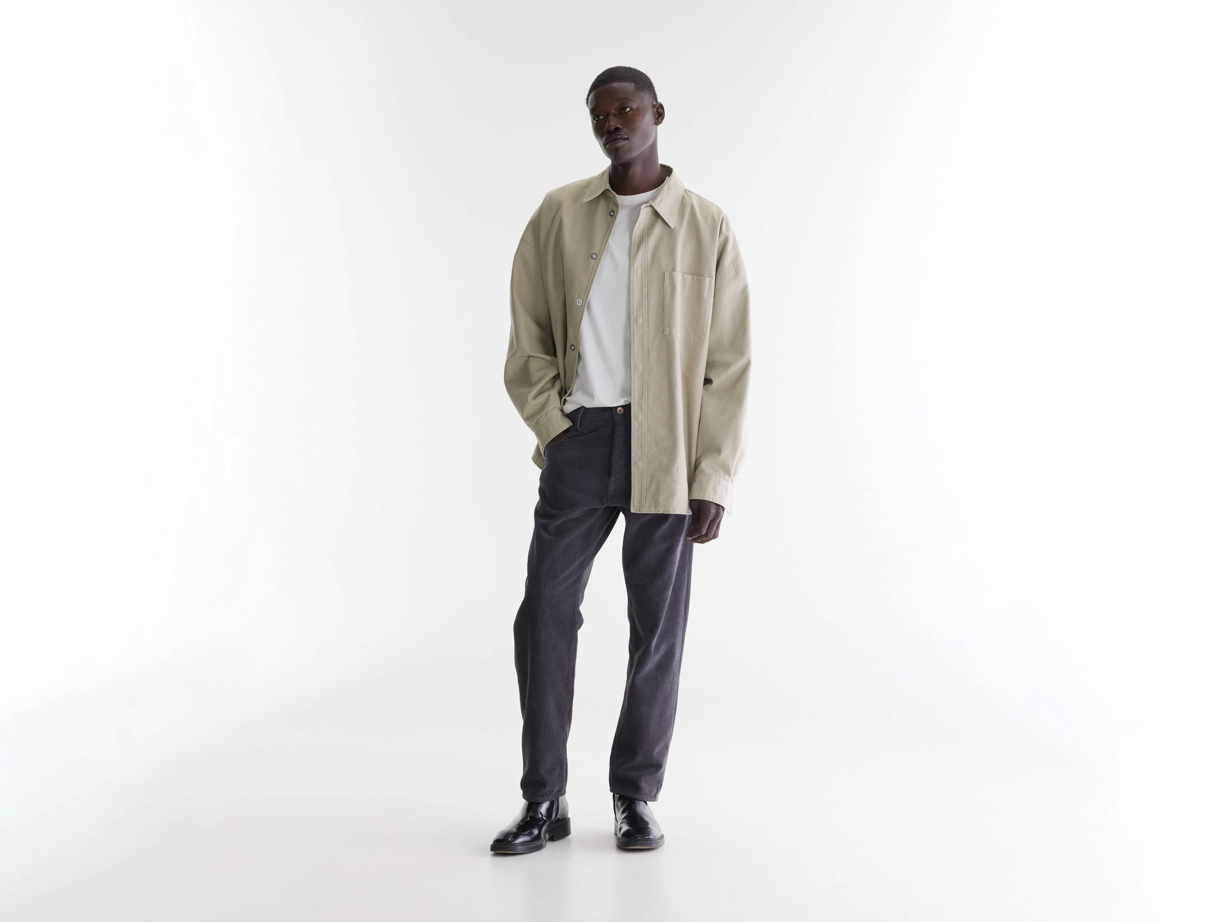 Percy loose trousers (262 / M / LICORICE)