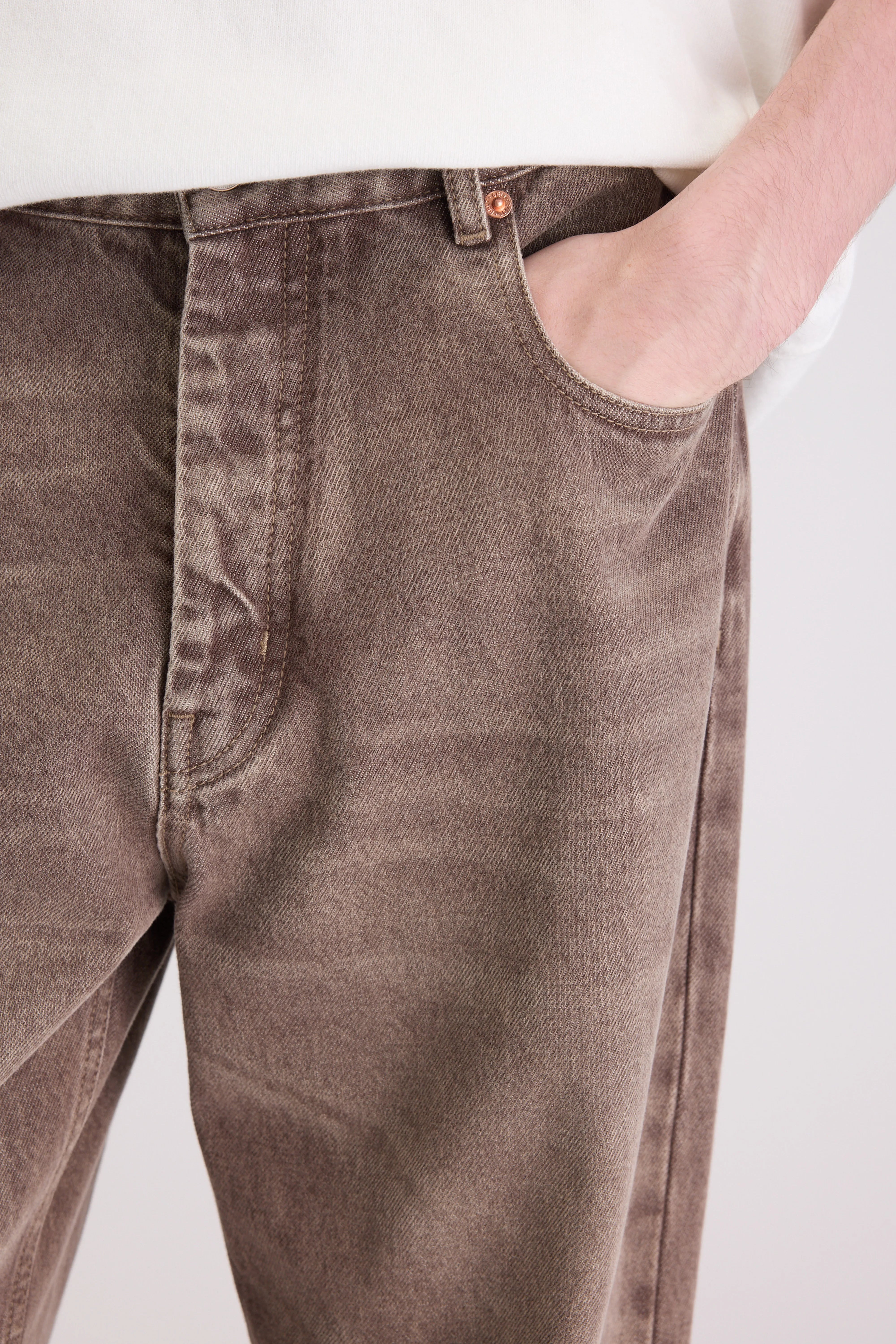 Denim N. 08 straight jeans (262 / M / USED BROWN)