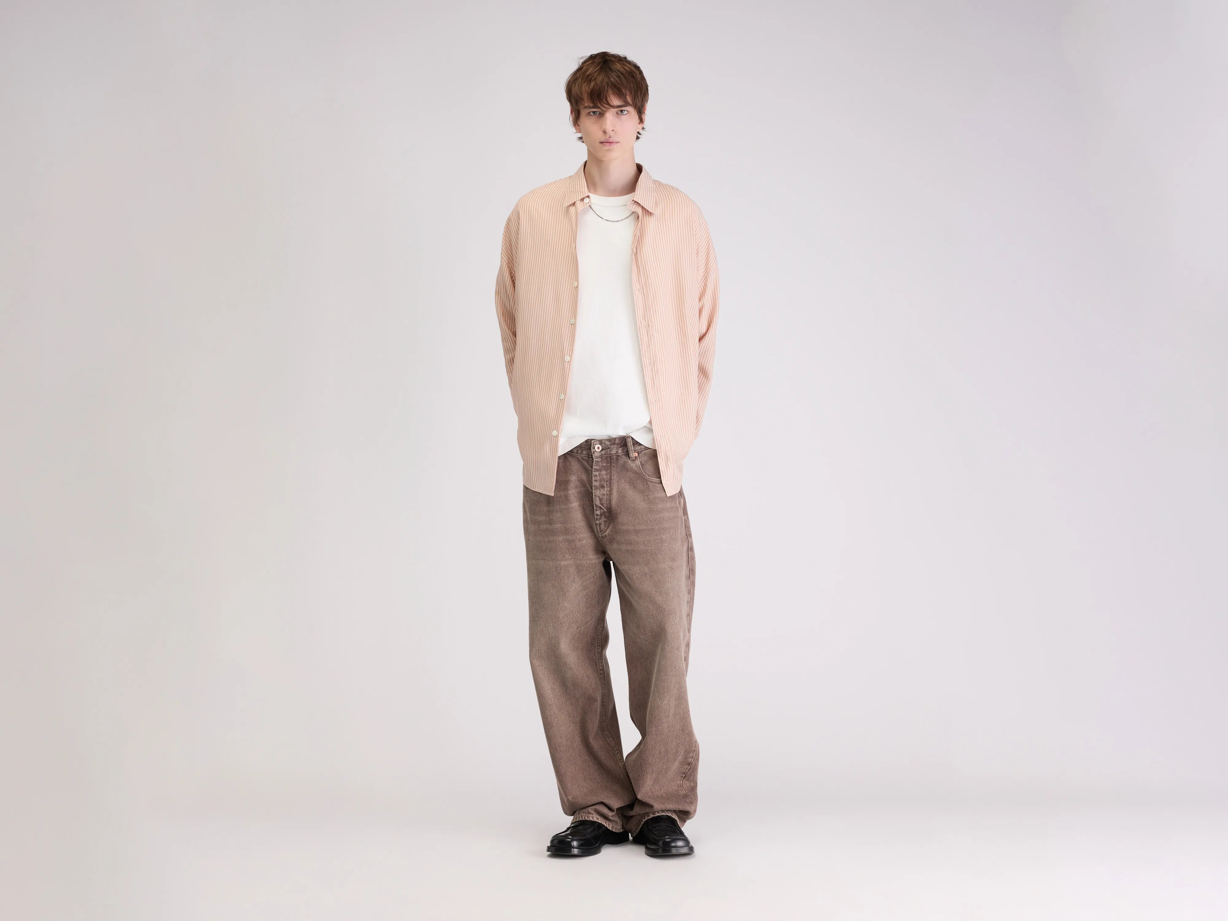 Denim N. 08 straight jeans (262 / M / USED BROWN)