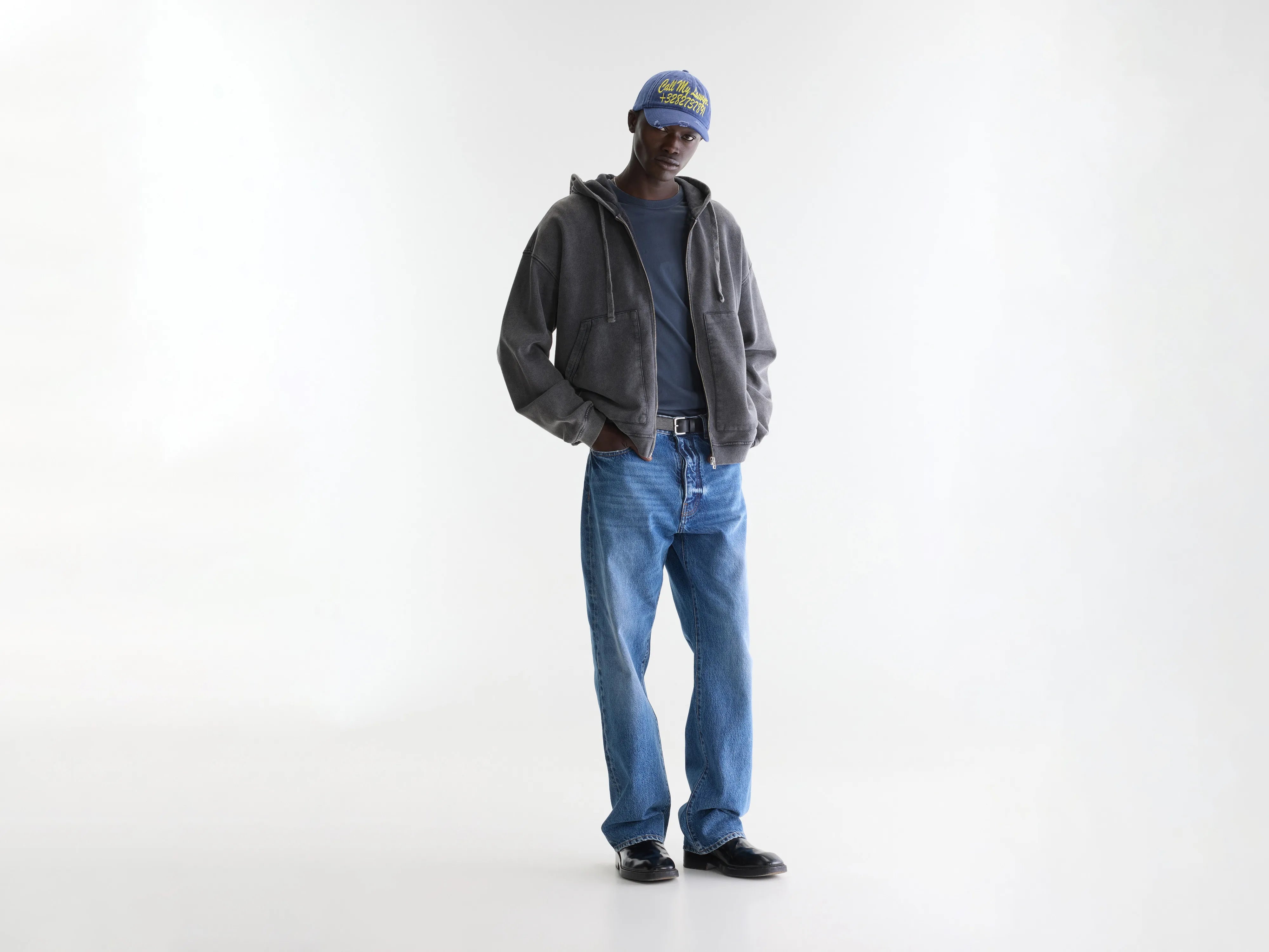 Denim N. 06 relaxed jeans (262 / M / MD BLUE MARBLE)