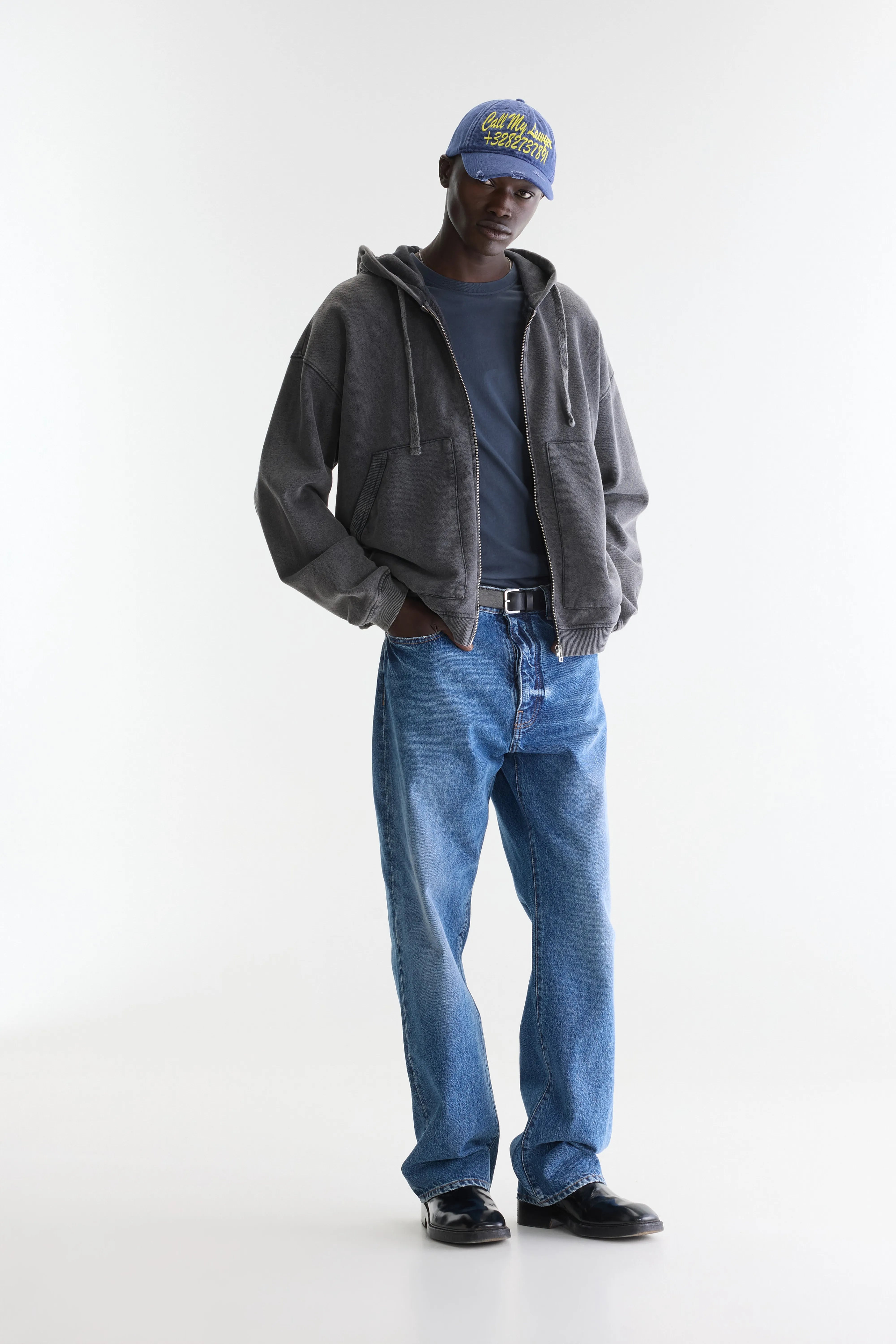 Denim N. 06 relaxed jeans (262 / M / MD BLUE MARBLE)