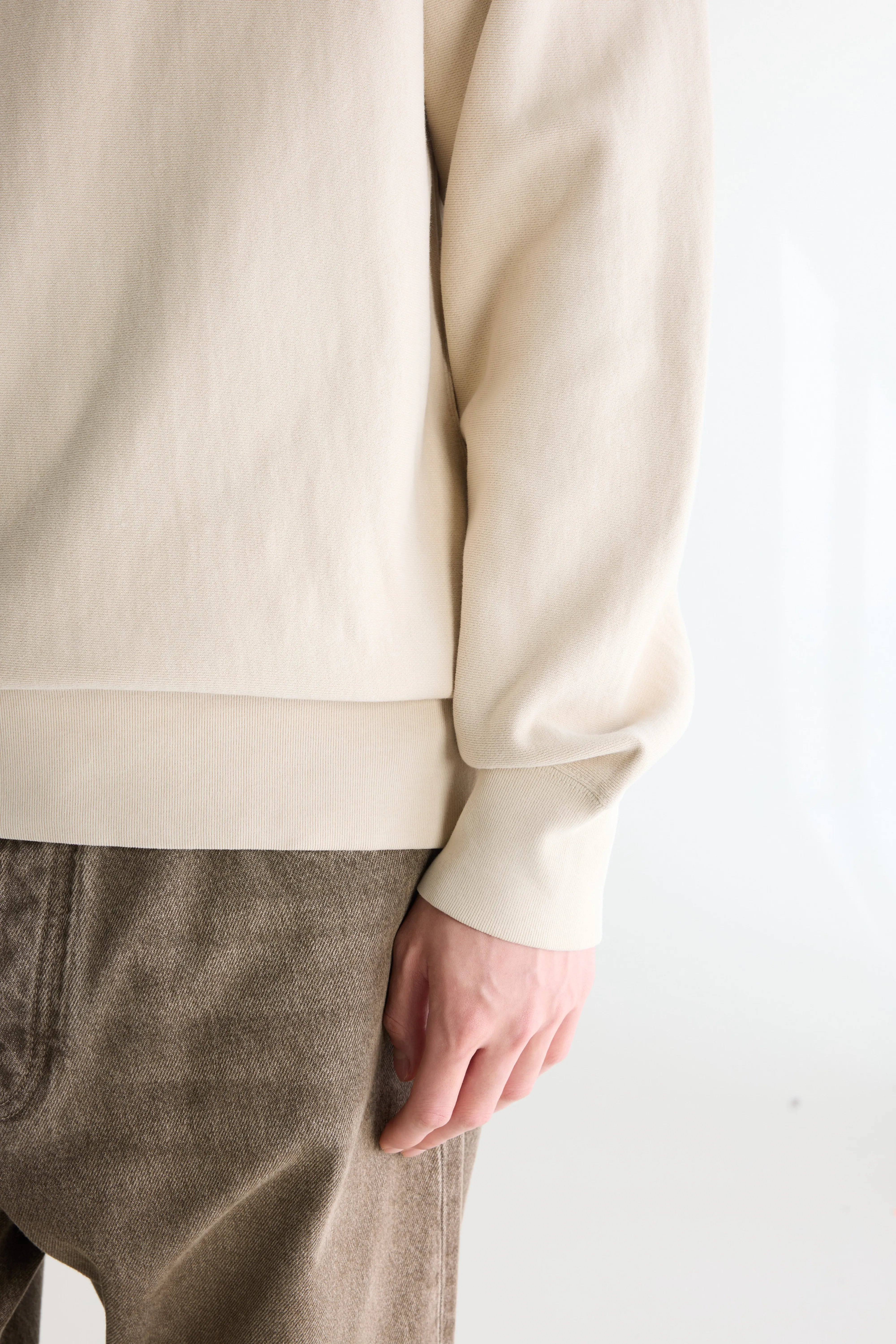 Flake crewneck sweatshirt (262 / M / CALCAIRE)