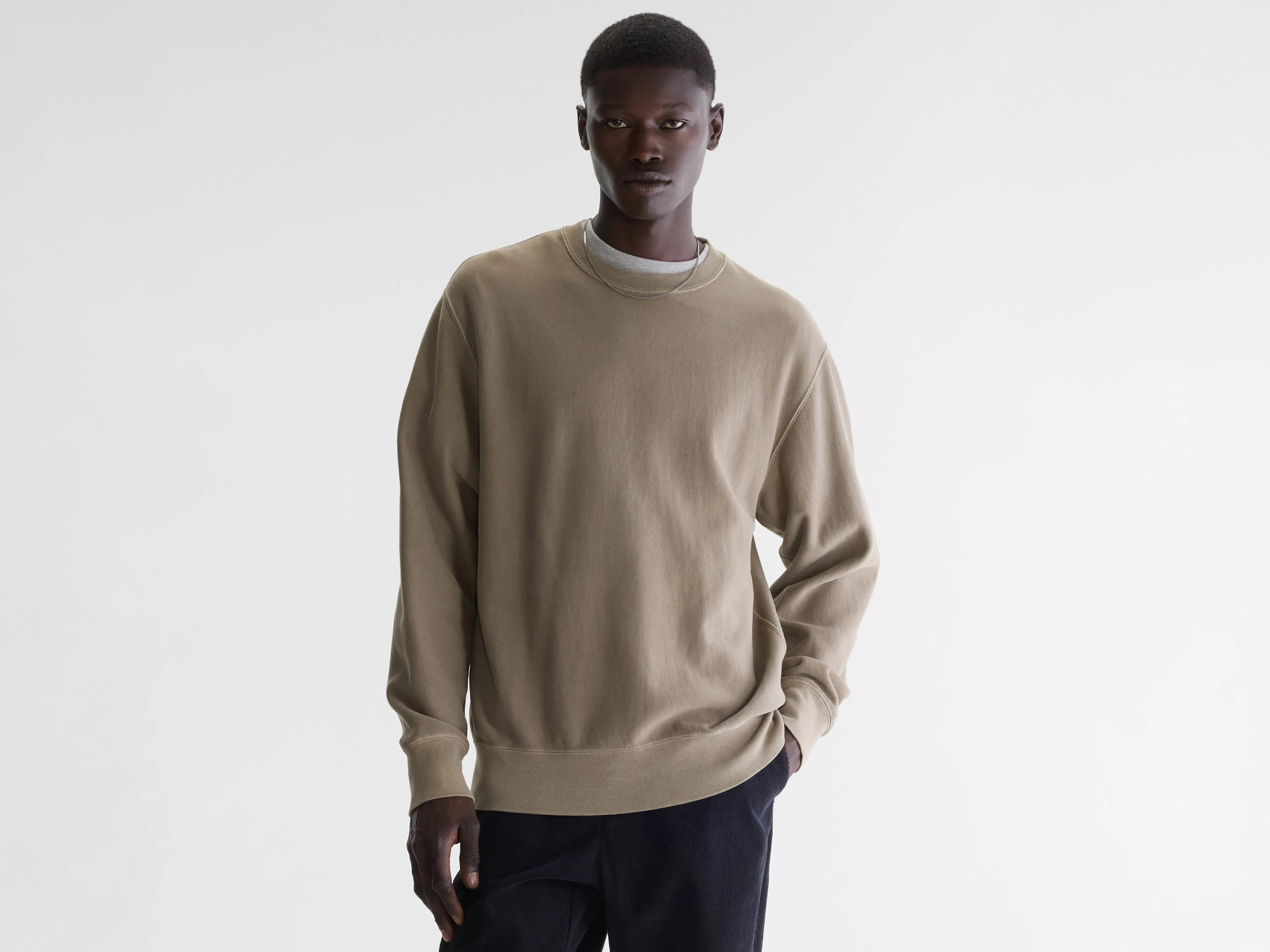 Flake crewneck sweatshirt (262 / M / DUST)