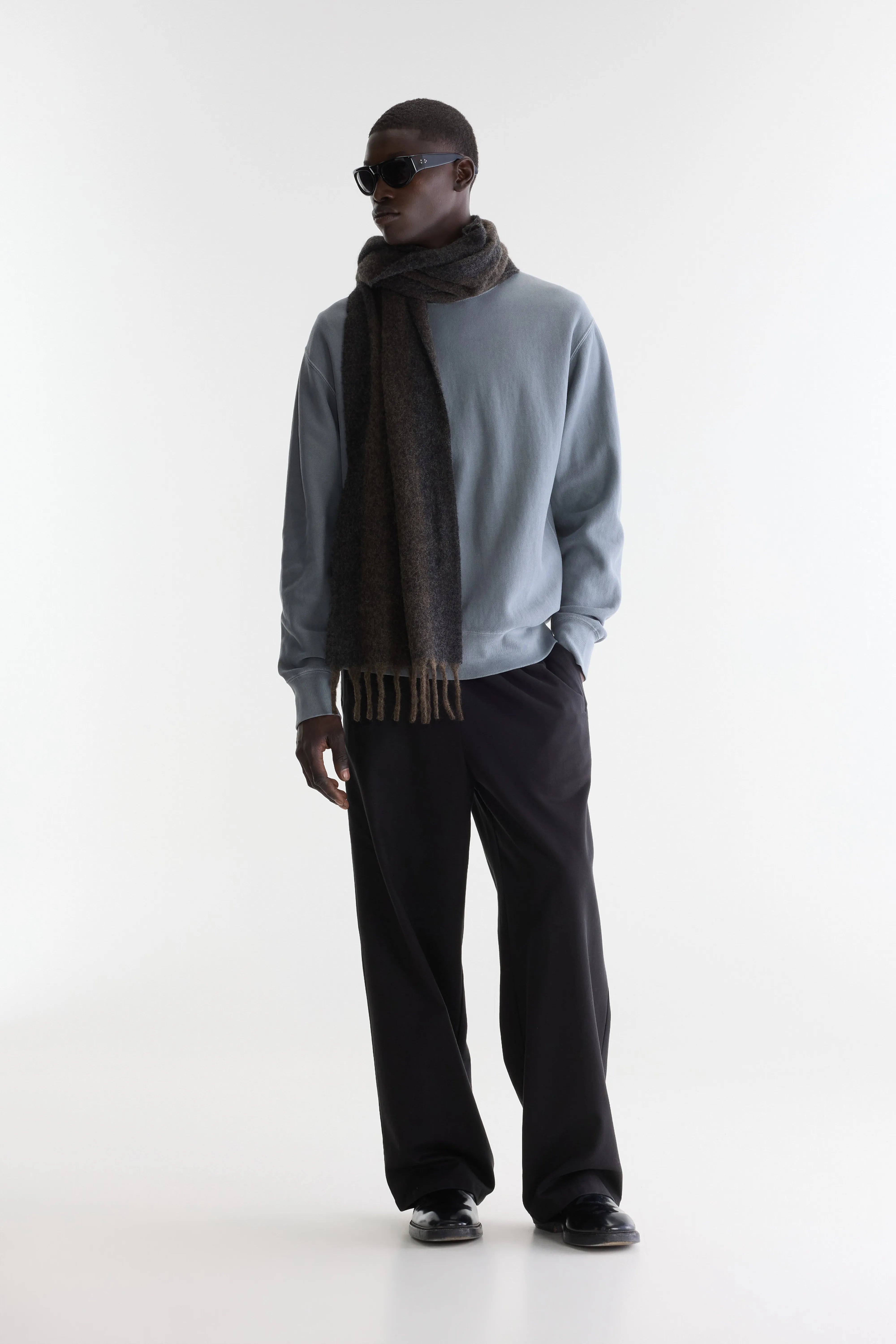 Flake crewneck sweatshirt (262 / M / BITUME)