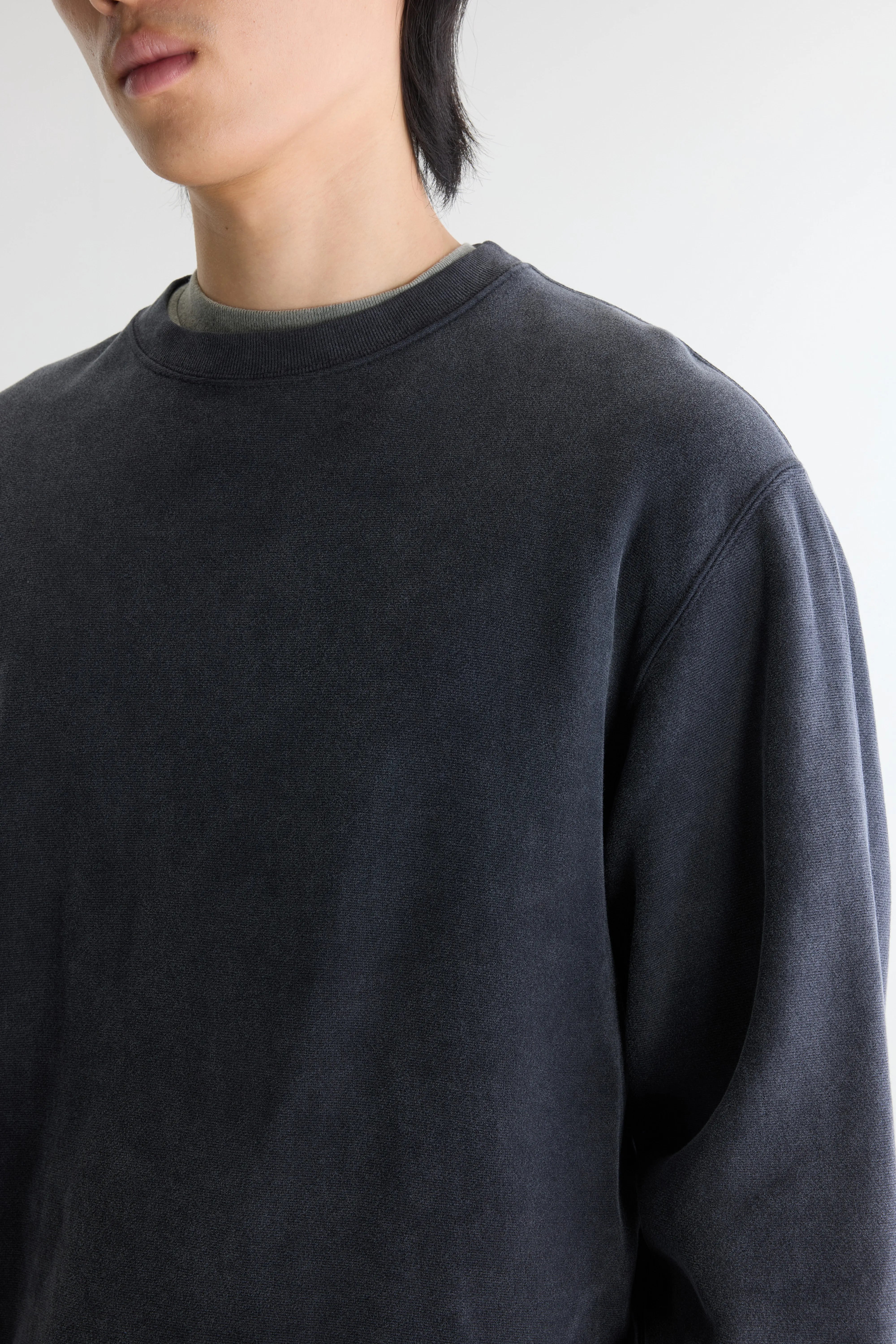 Flake crewneck sweatshirt (262 / M / METEORITE)
