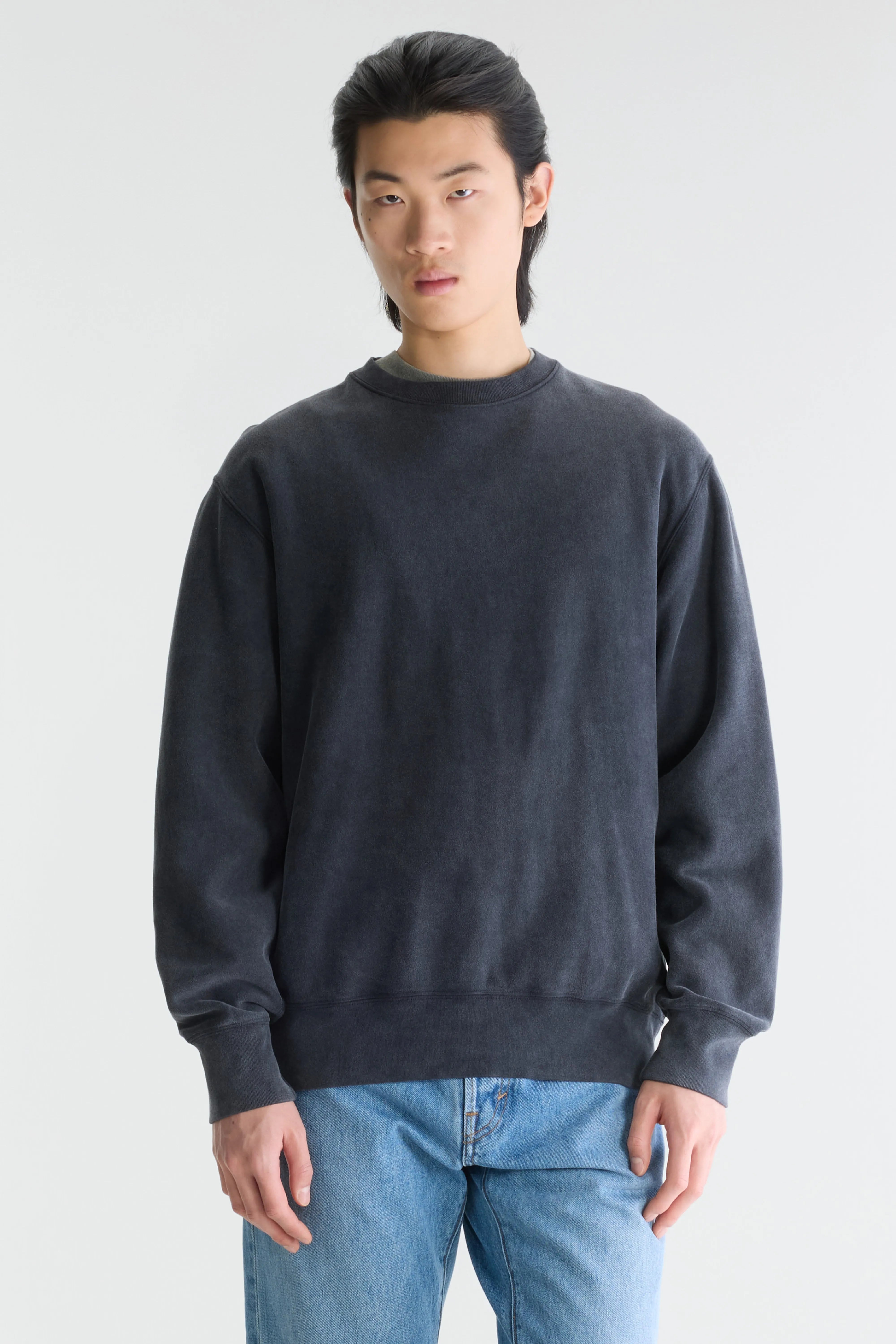 Flake crewneck sweatshirt (262 / M / METEORITE)