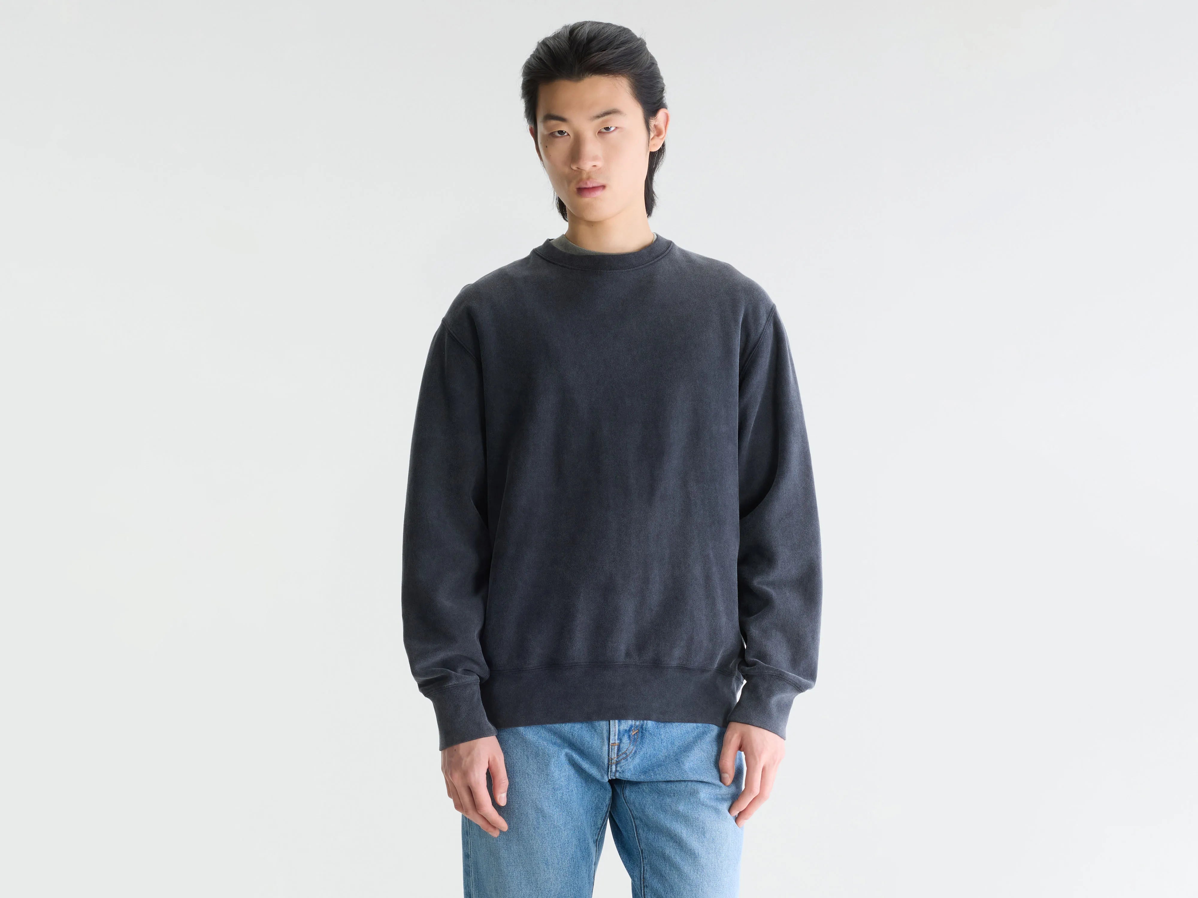 Flake crewneck sweatshirt (262 / M / METEORITE)
