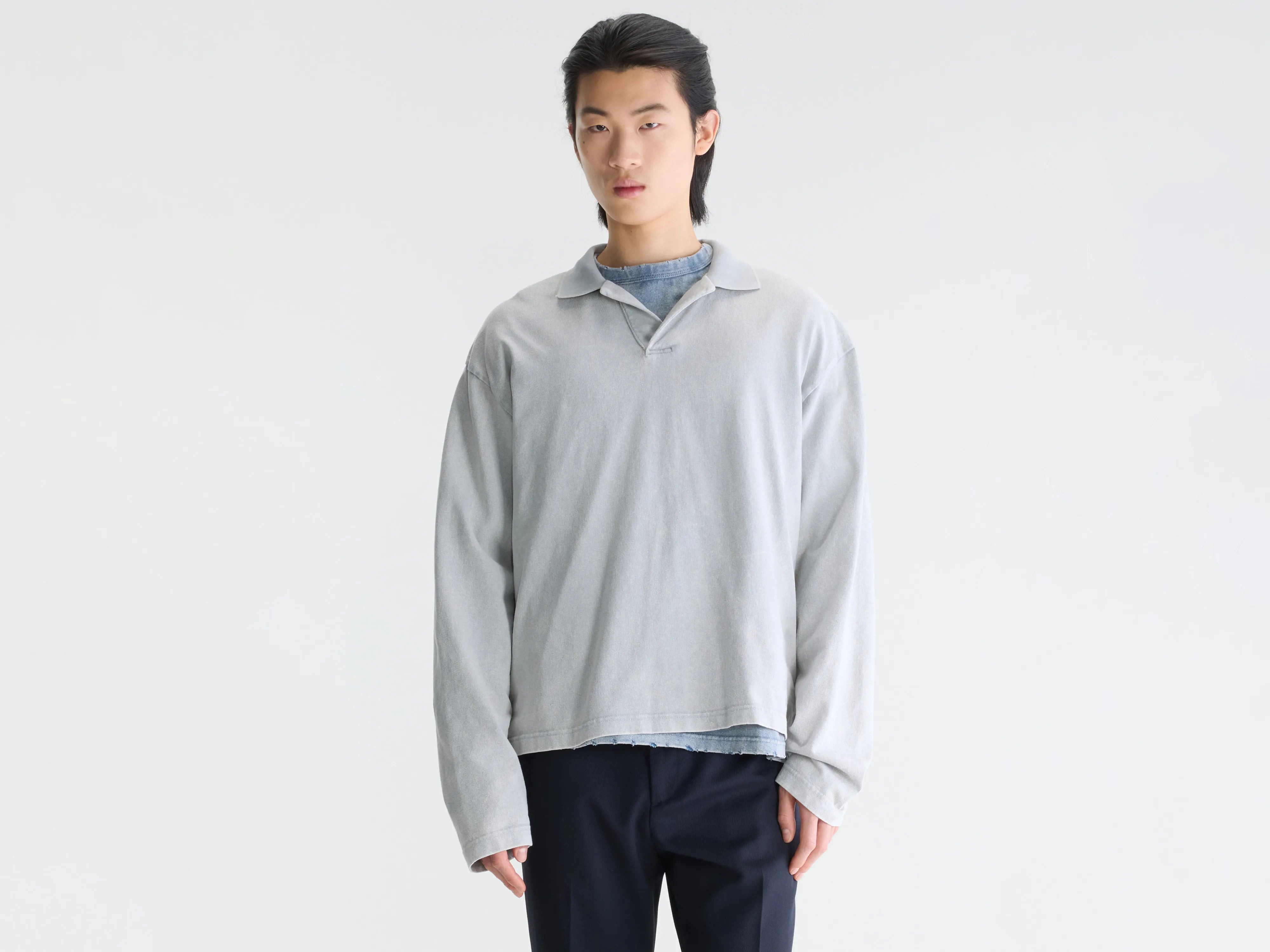 Vlugies relaxed polo (262 / M / CONCRETE)