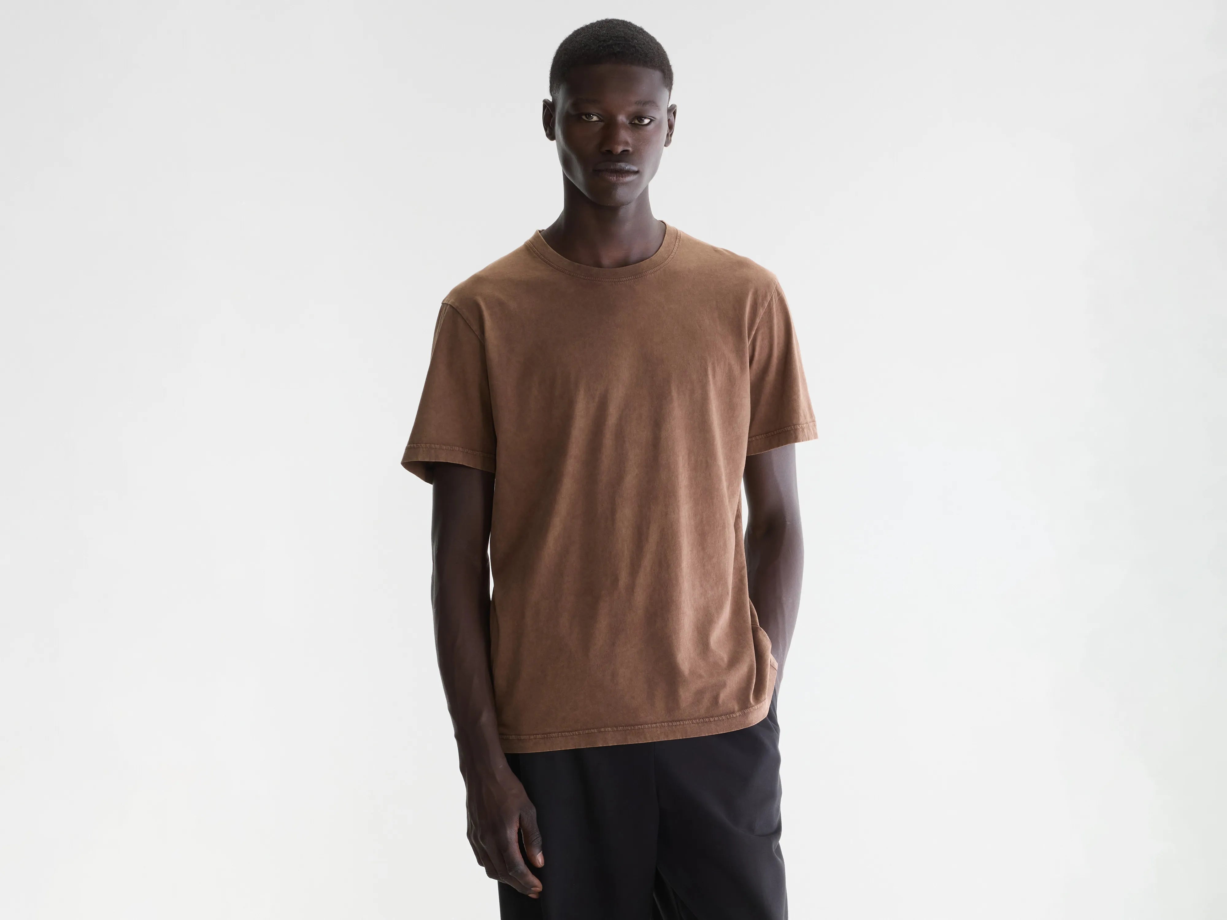 Flash short-sleeve t-shirt (262 / M / COFFEE)