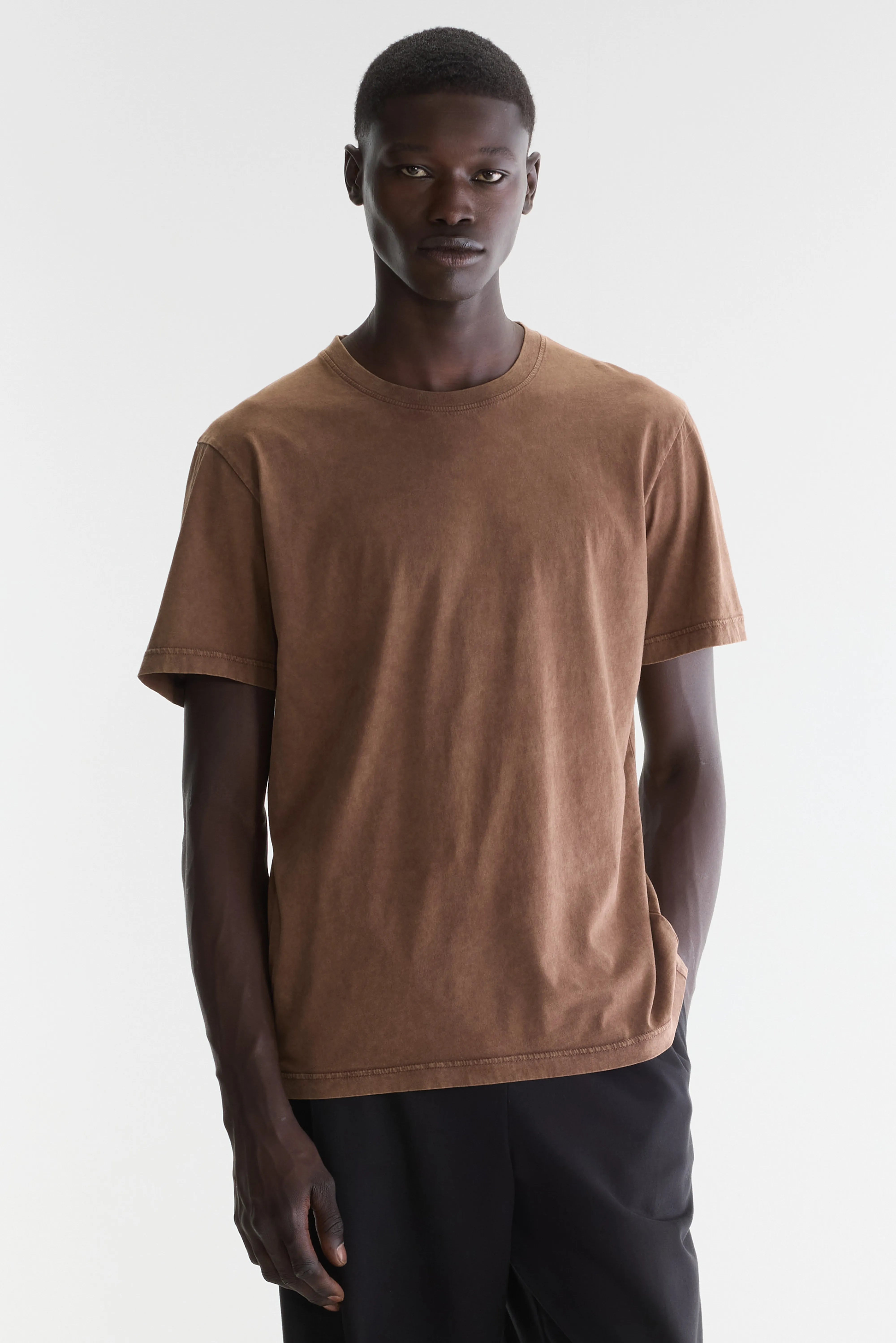 Flash short-sleeve t-shirt (262 / M / COFFEE)