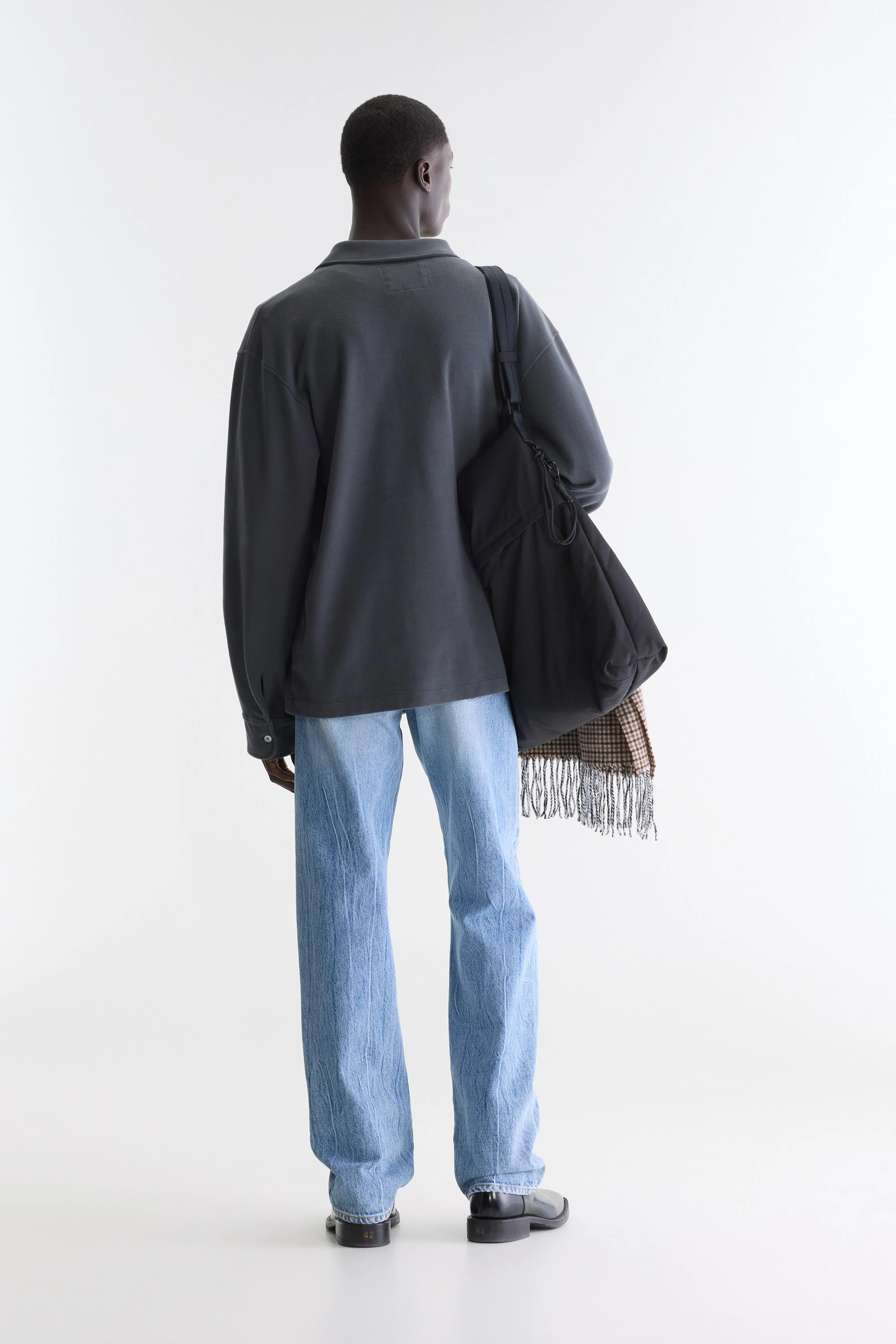 Motoko relaxed polo (262 / M / BLACK SAND)