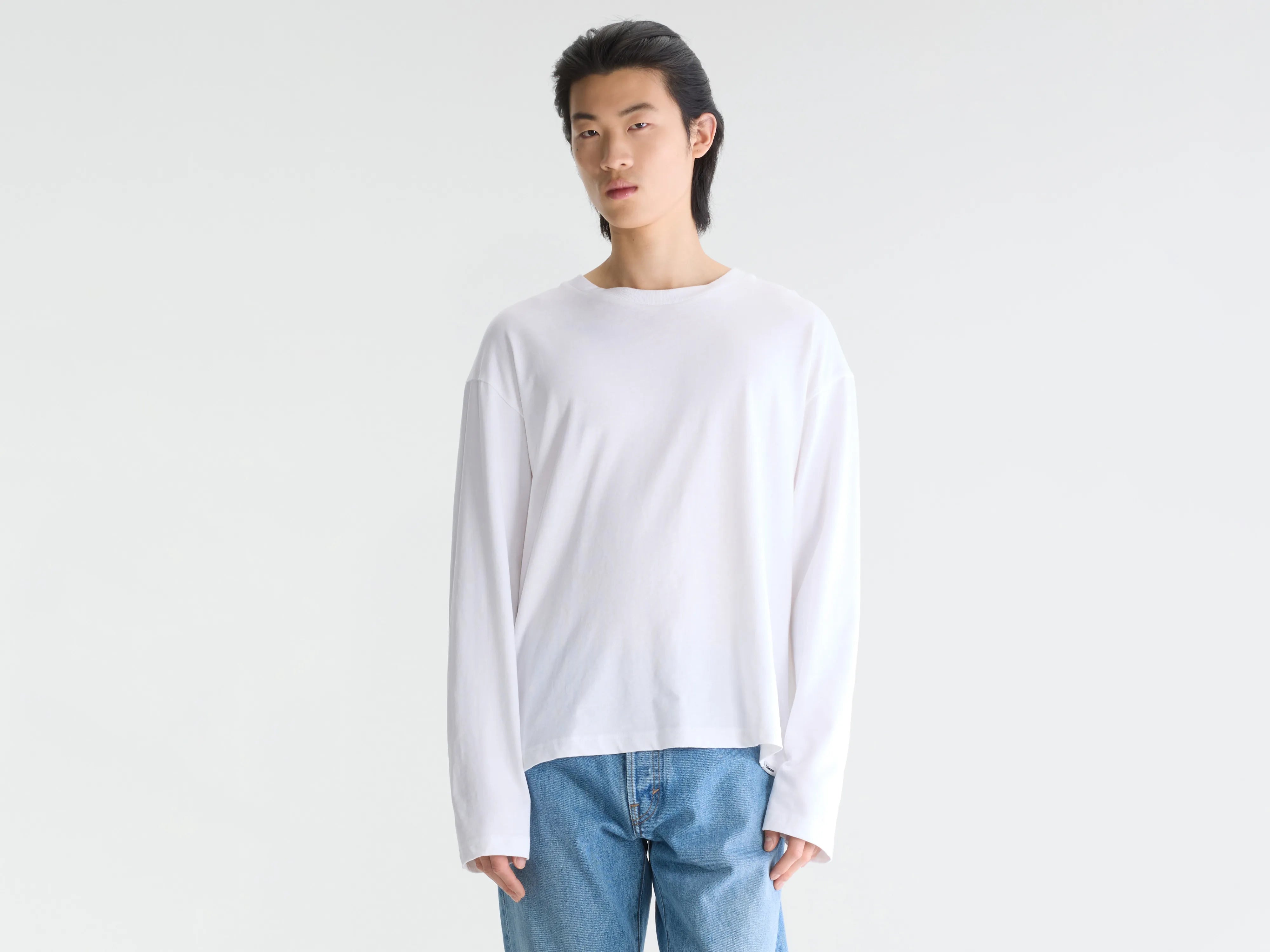 Vlugi long-sleeve t-shirt (262 / M / WHITE)