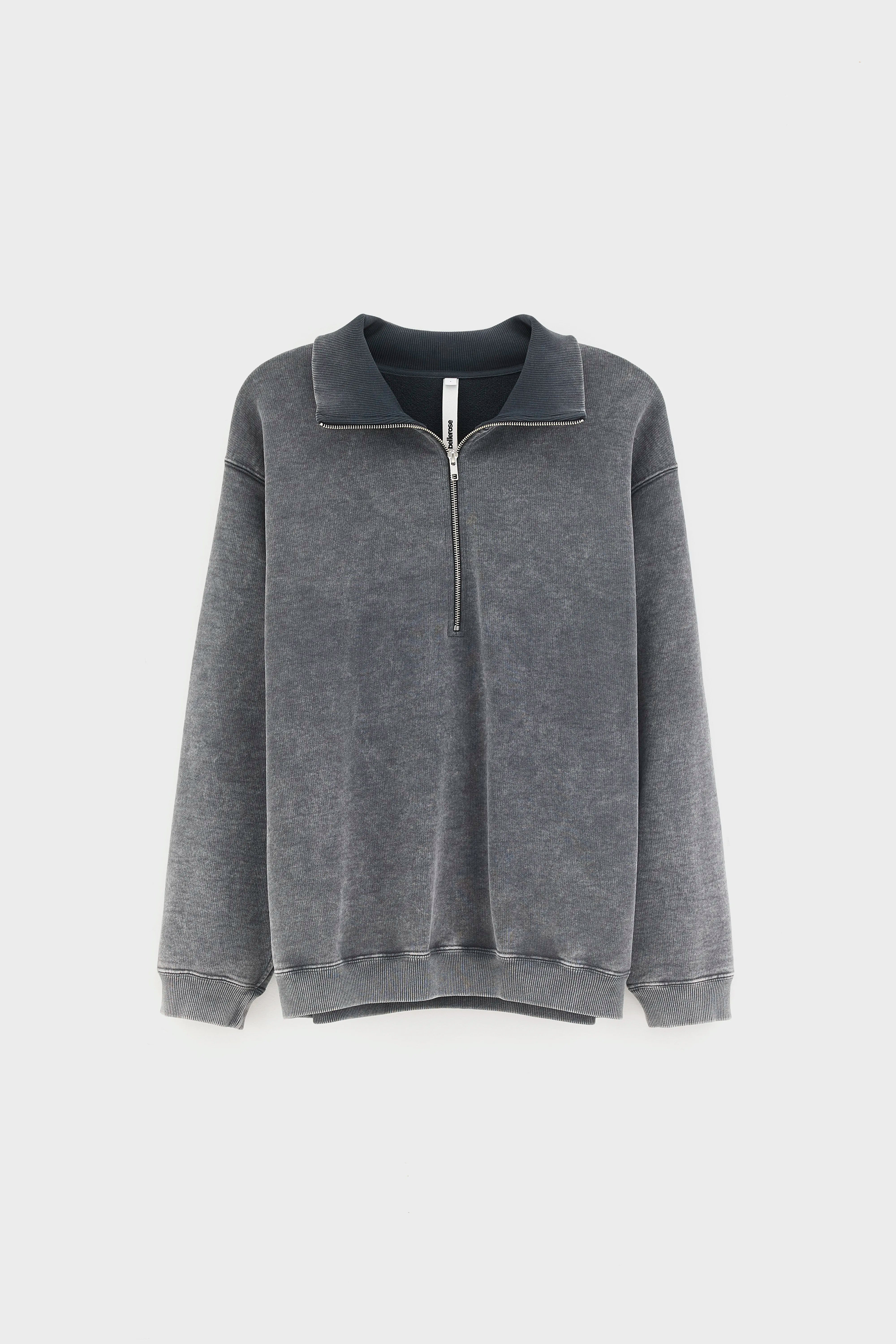 Fabro half-zipped sweatshirt (262 / M / BLACK BLUE)