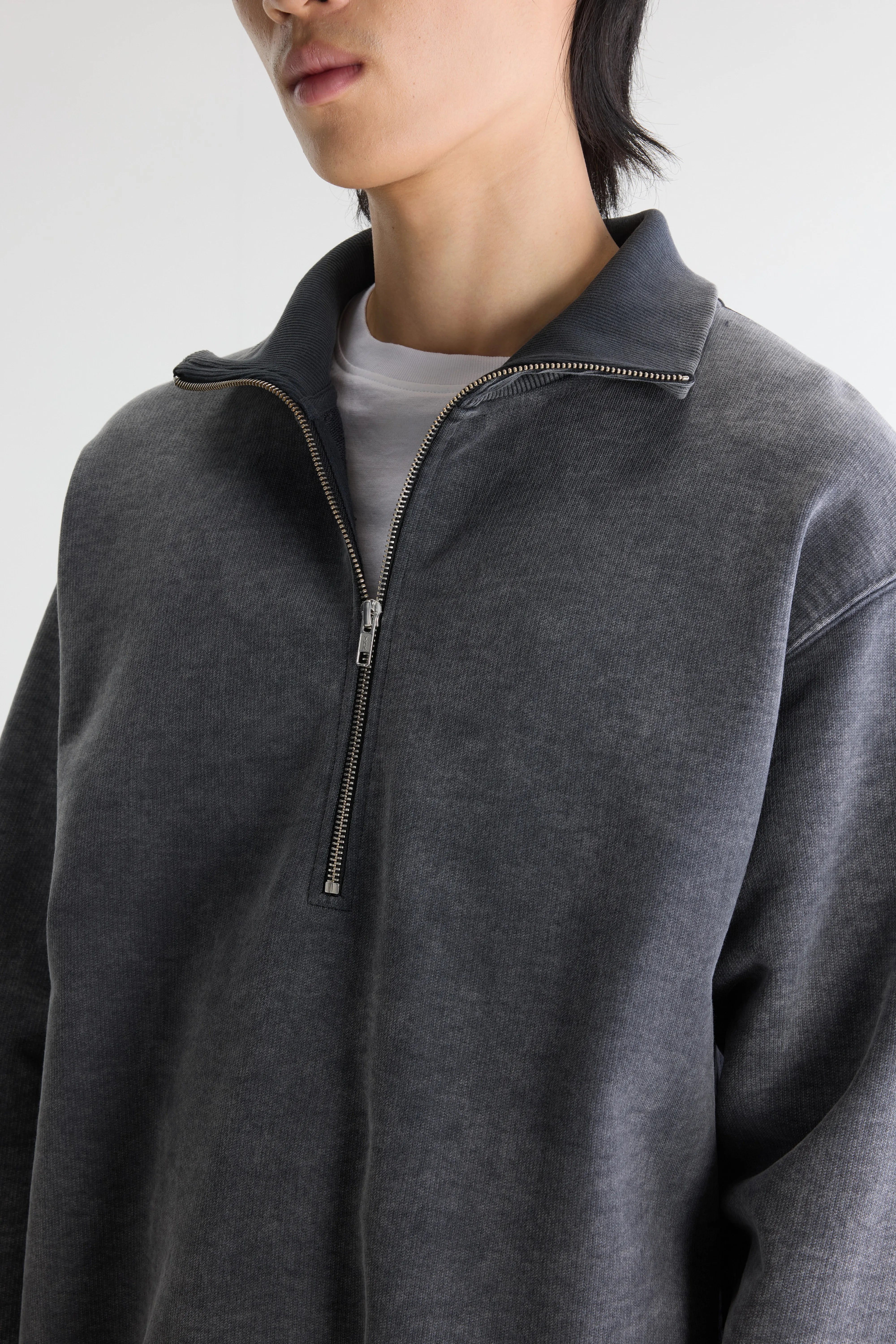 Fabro half-zipped sweatshirt (262 / M / BLACK BLUE)