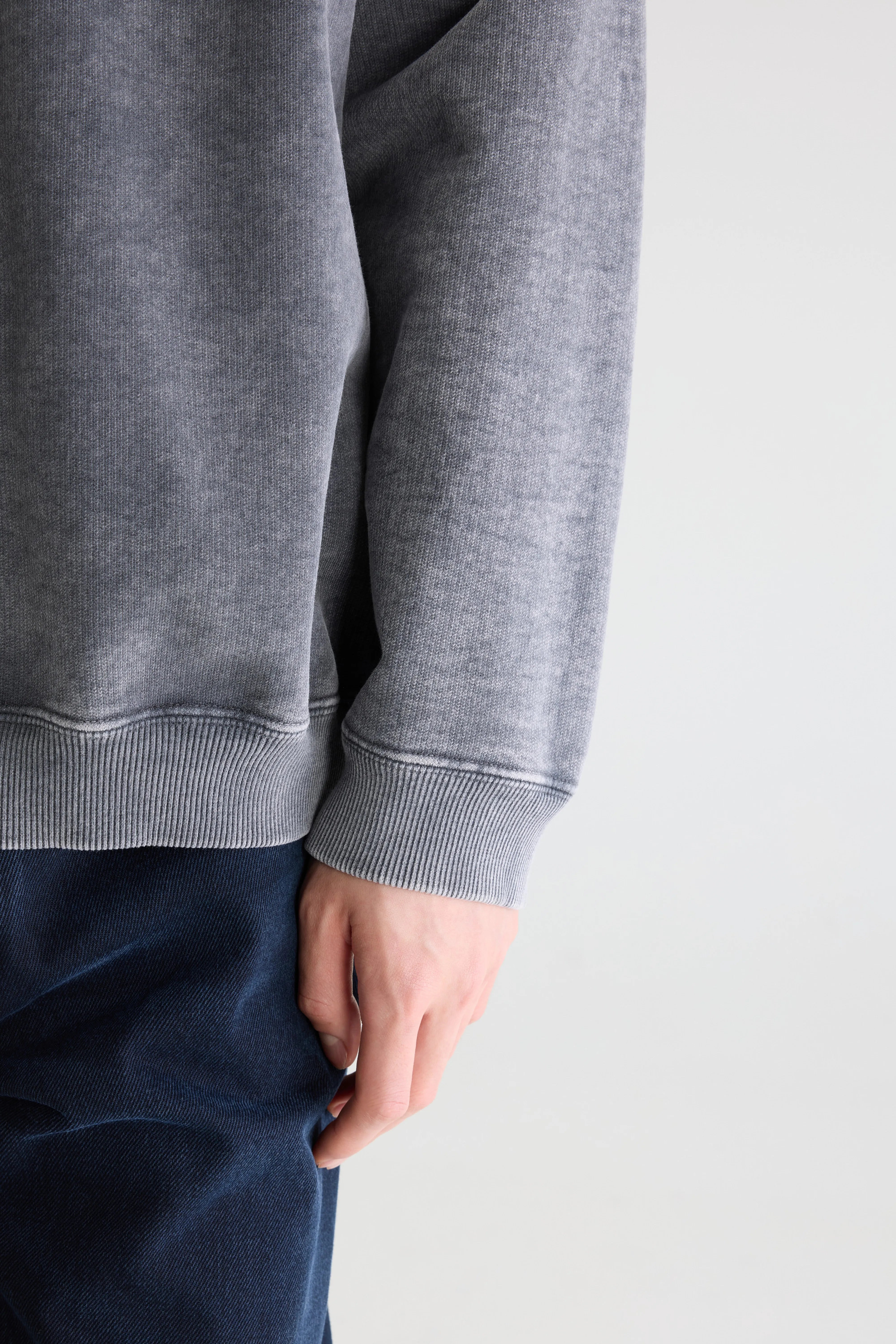 Fabro half-zipped sweatshirt (262 / M / BLACK BLUE)